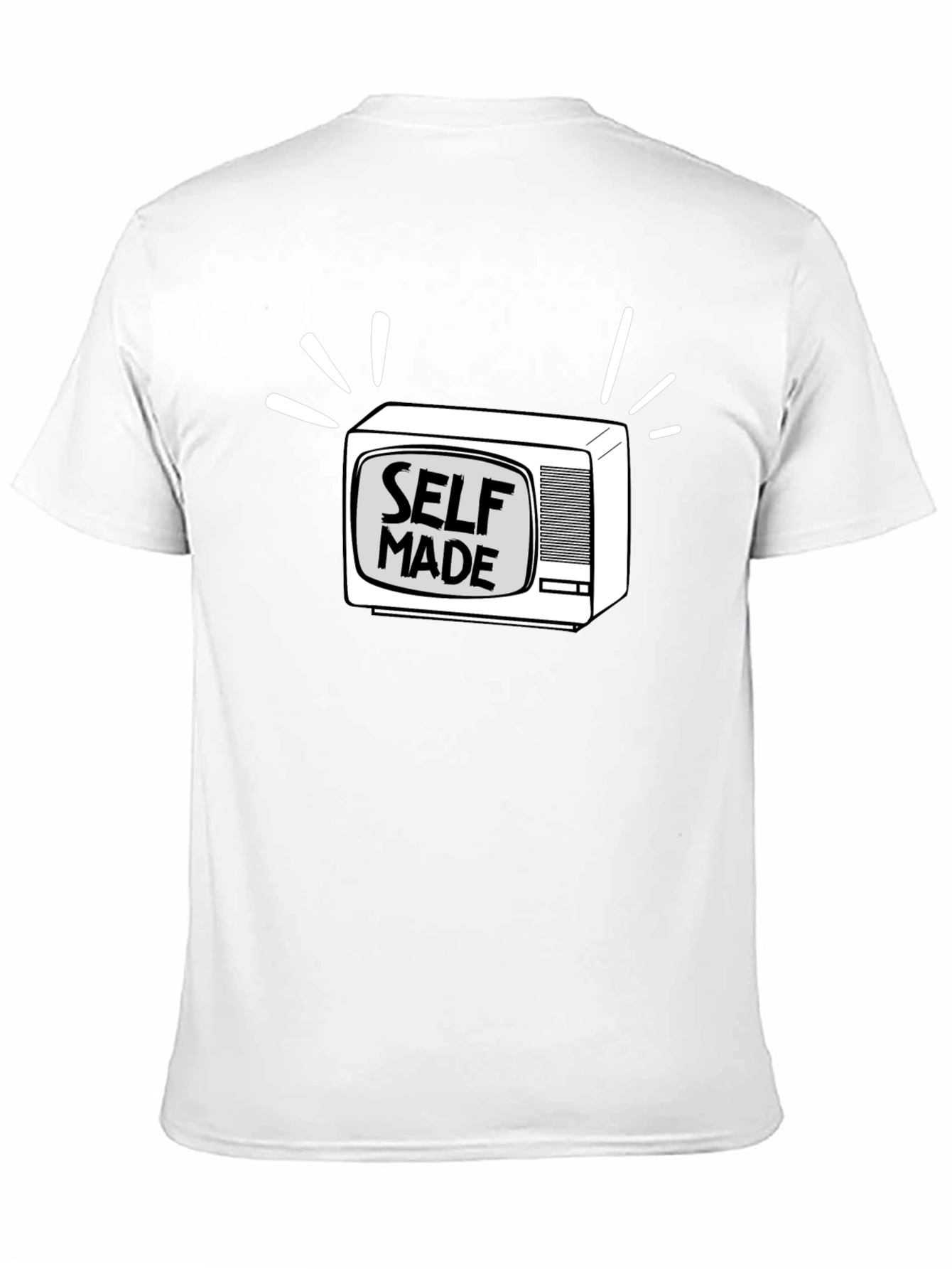 Black Self Made TV Graphic Tee - Black view 11