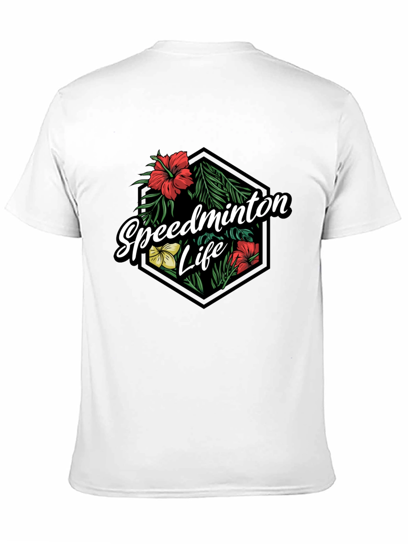 Black Speedminton Life Graphic Tee - Black view 11