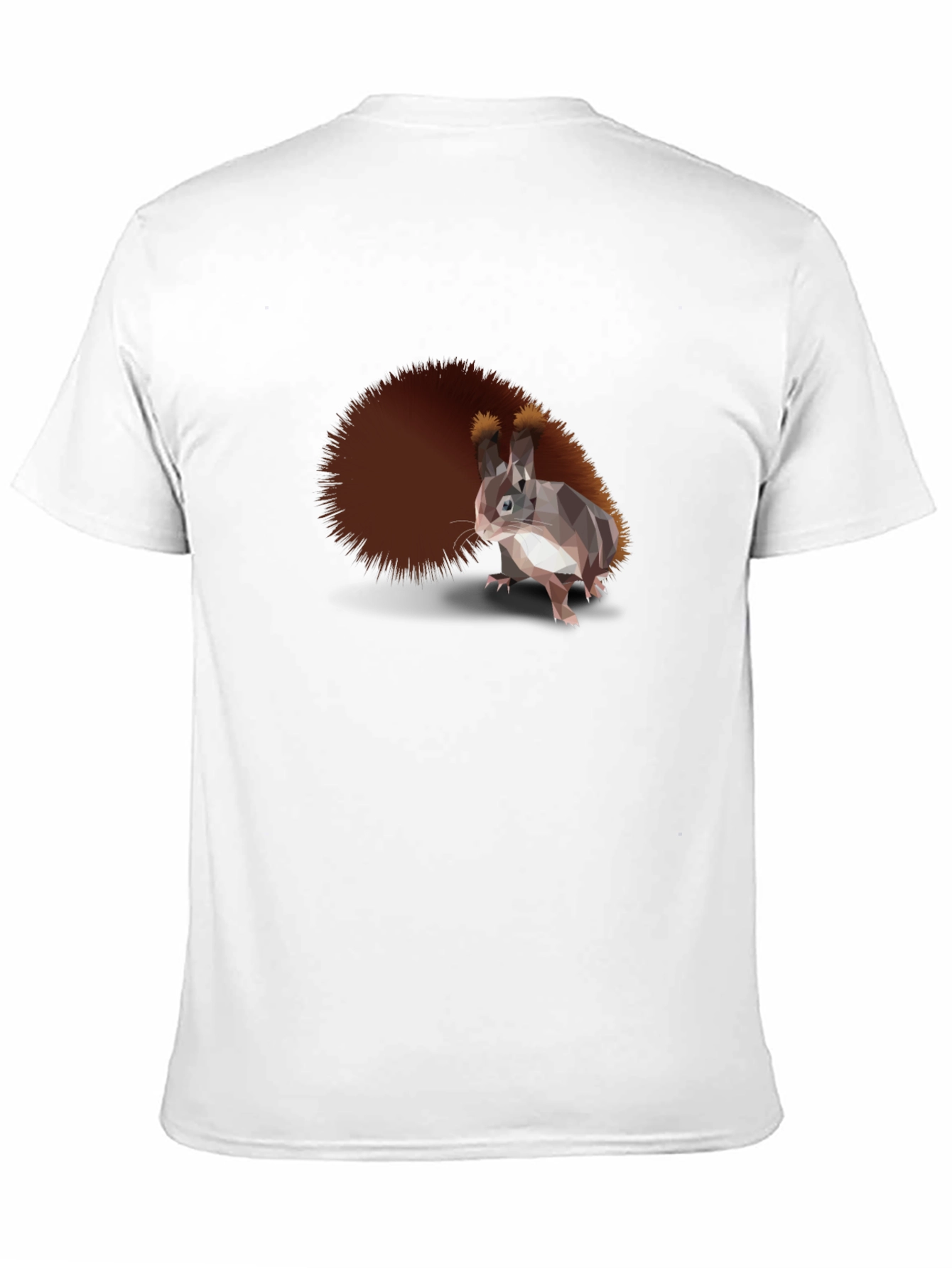 Black Stylish Squirrel Graphic Tee - Men's Black T-Shirt view 11