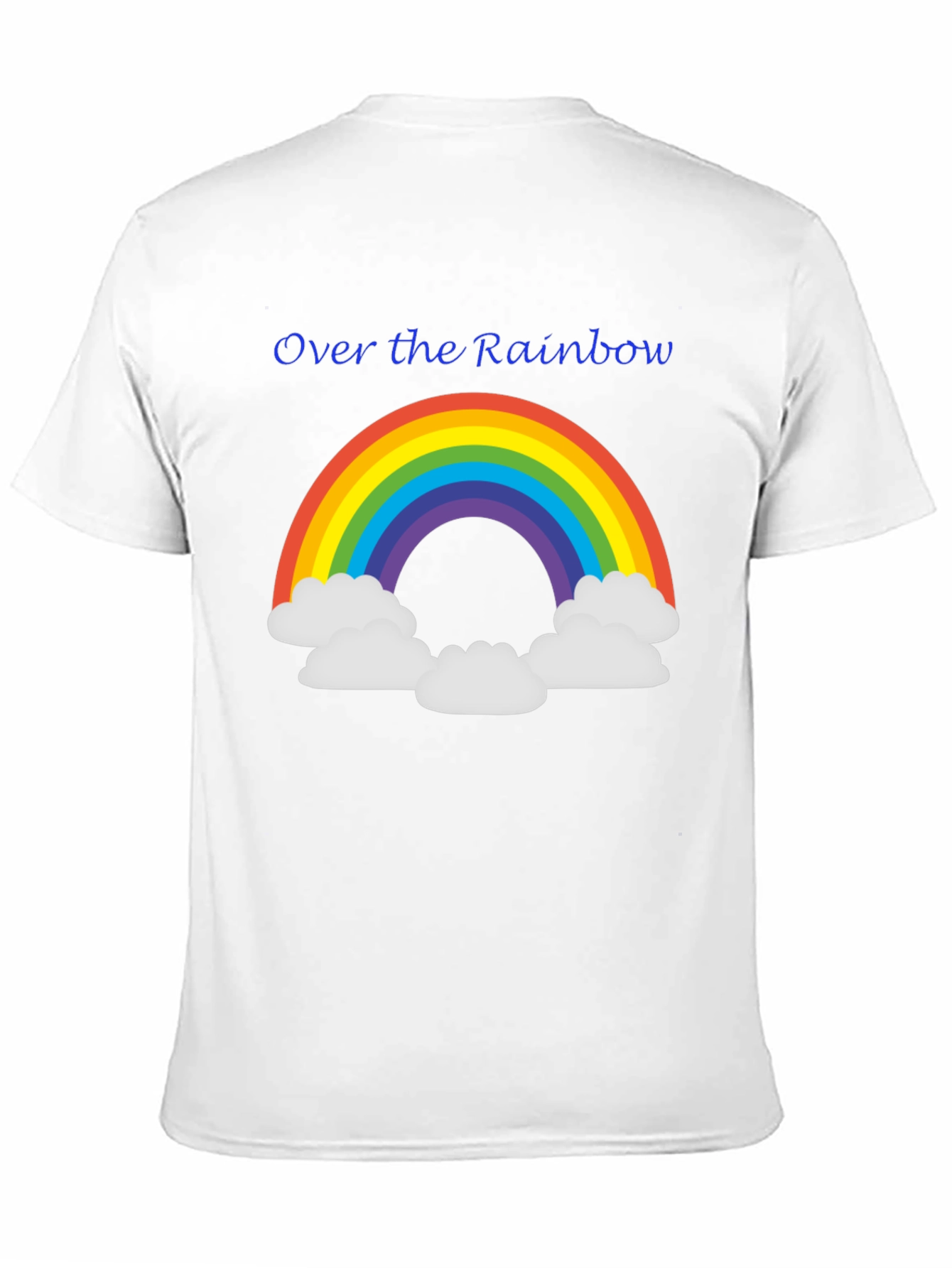 Black Over the Rainbow Graphic Tee - Black Unisex T-Shirt view 11