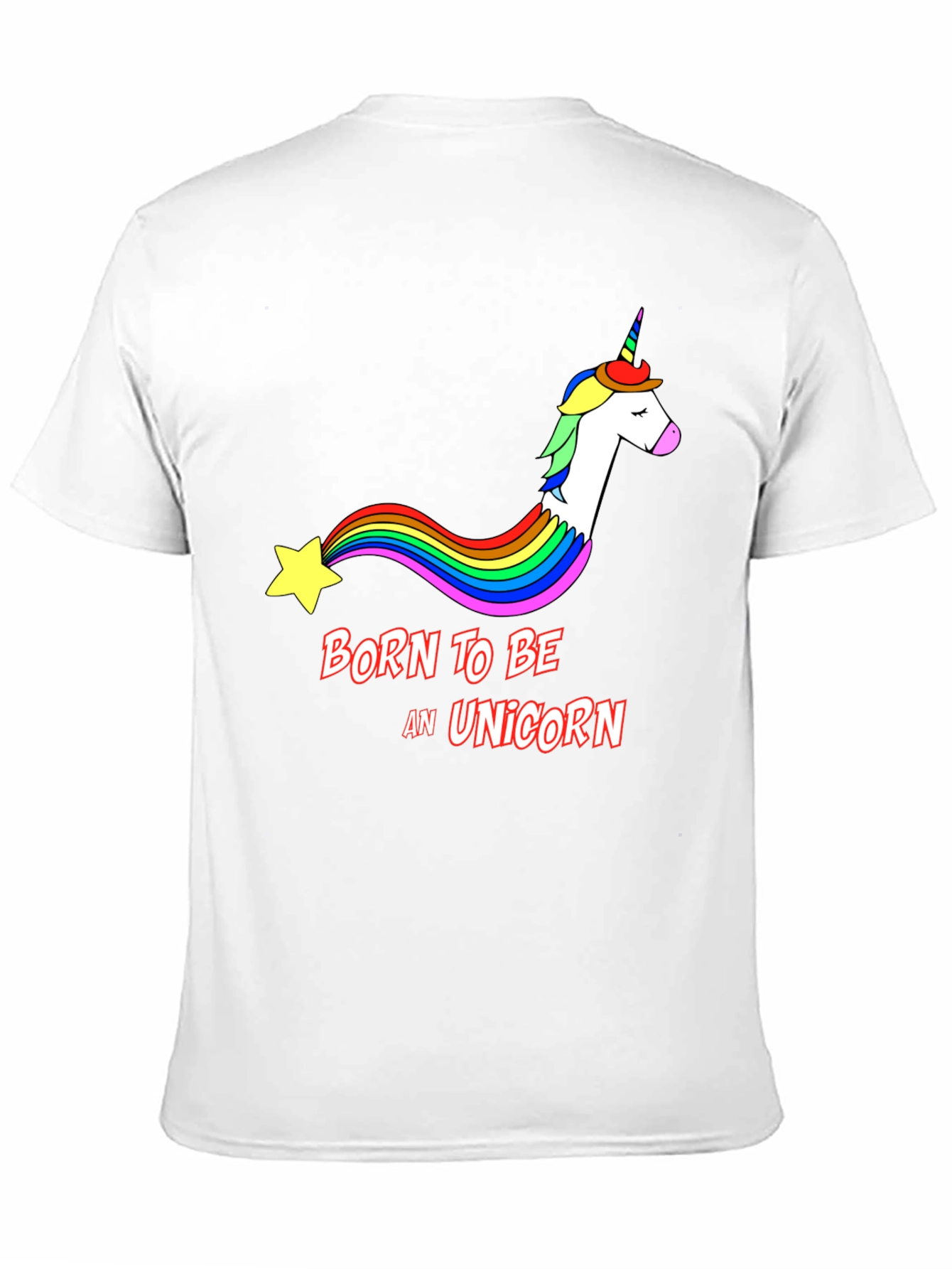 Black Born To Be A Unicorn Black T-Shirt view 11