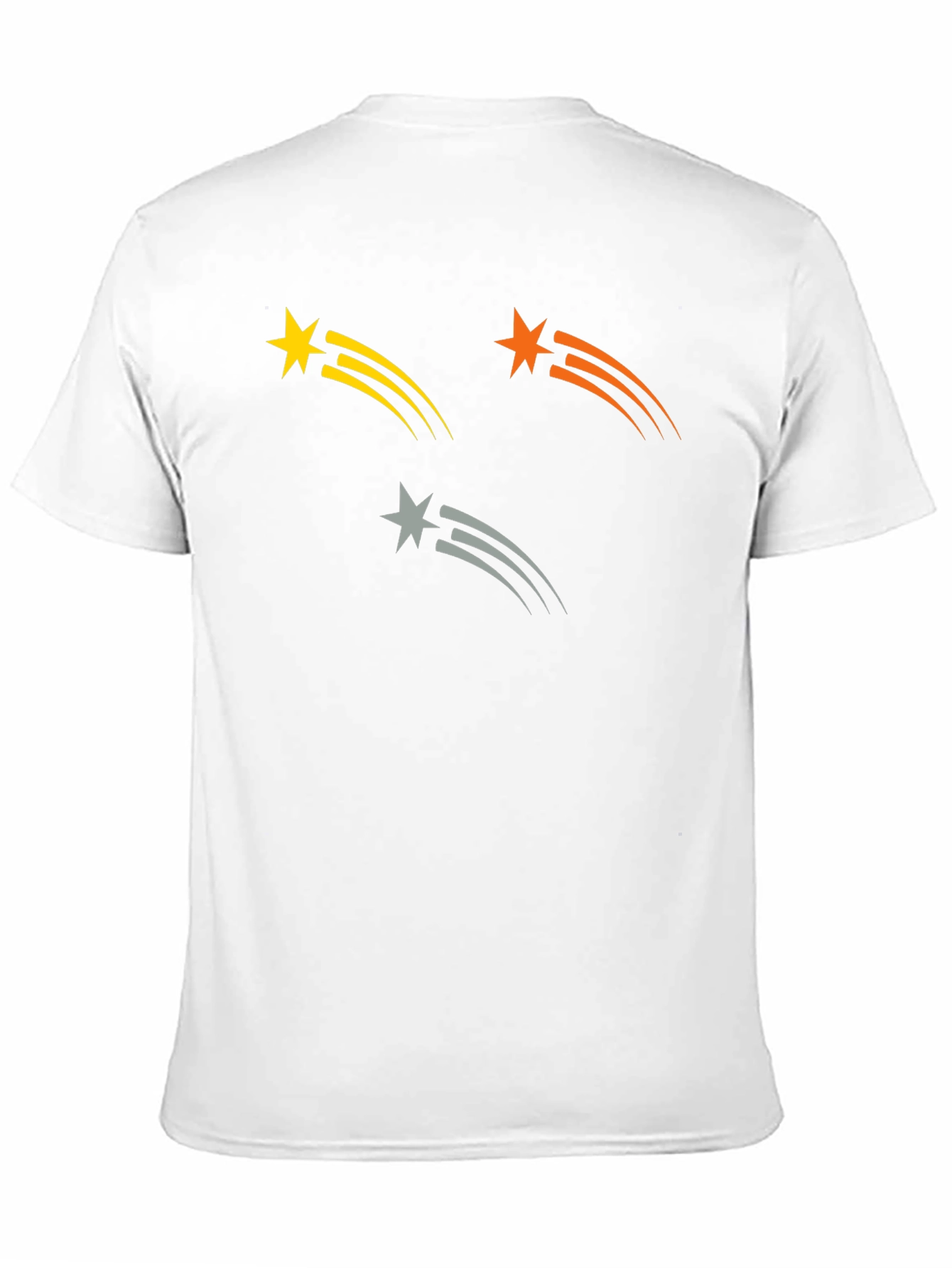 Black Stylish Black Tee with Shooting Star Graphic view 11