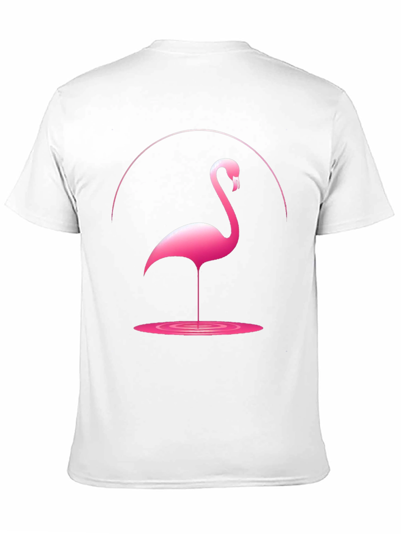 Black Pink Flamingo Graphic Tee - Unique Design view 11