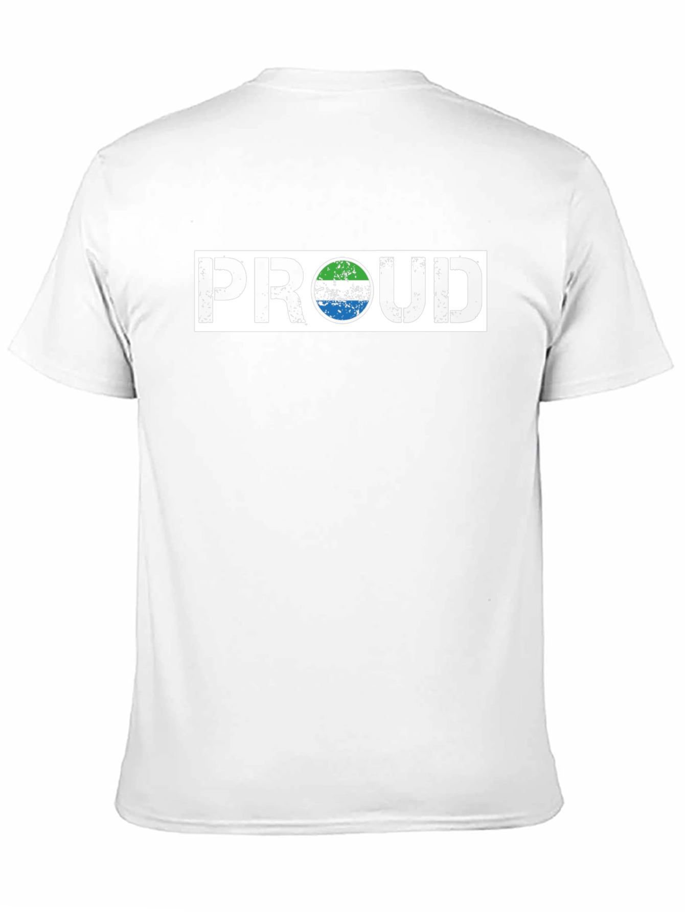 Black Sierra Leone Flag Proud T-Shirt view 11