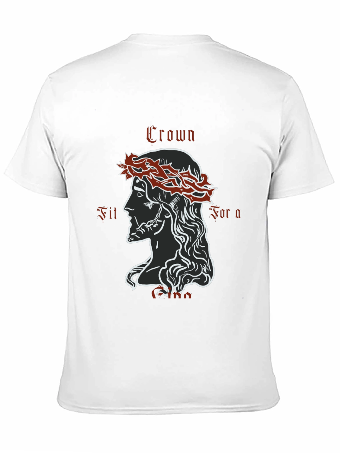 Black Crown Fit For a King Graphic T-Shirt - Black view 11