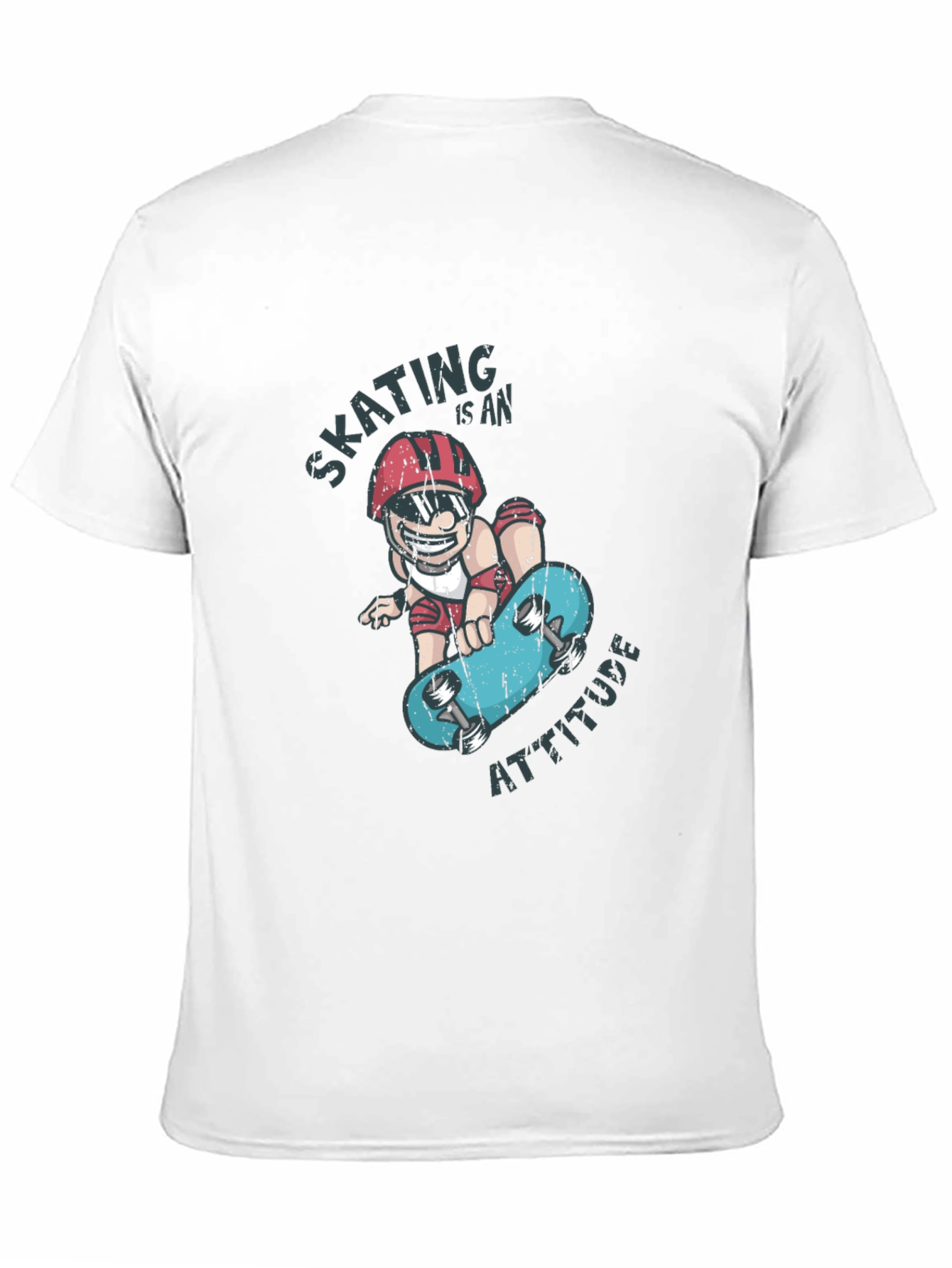 Black Skating is an Attitude Graphic T-Shirt view 11