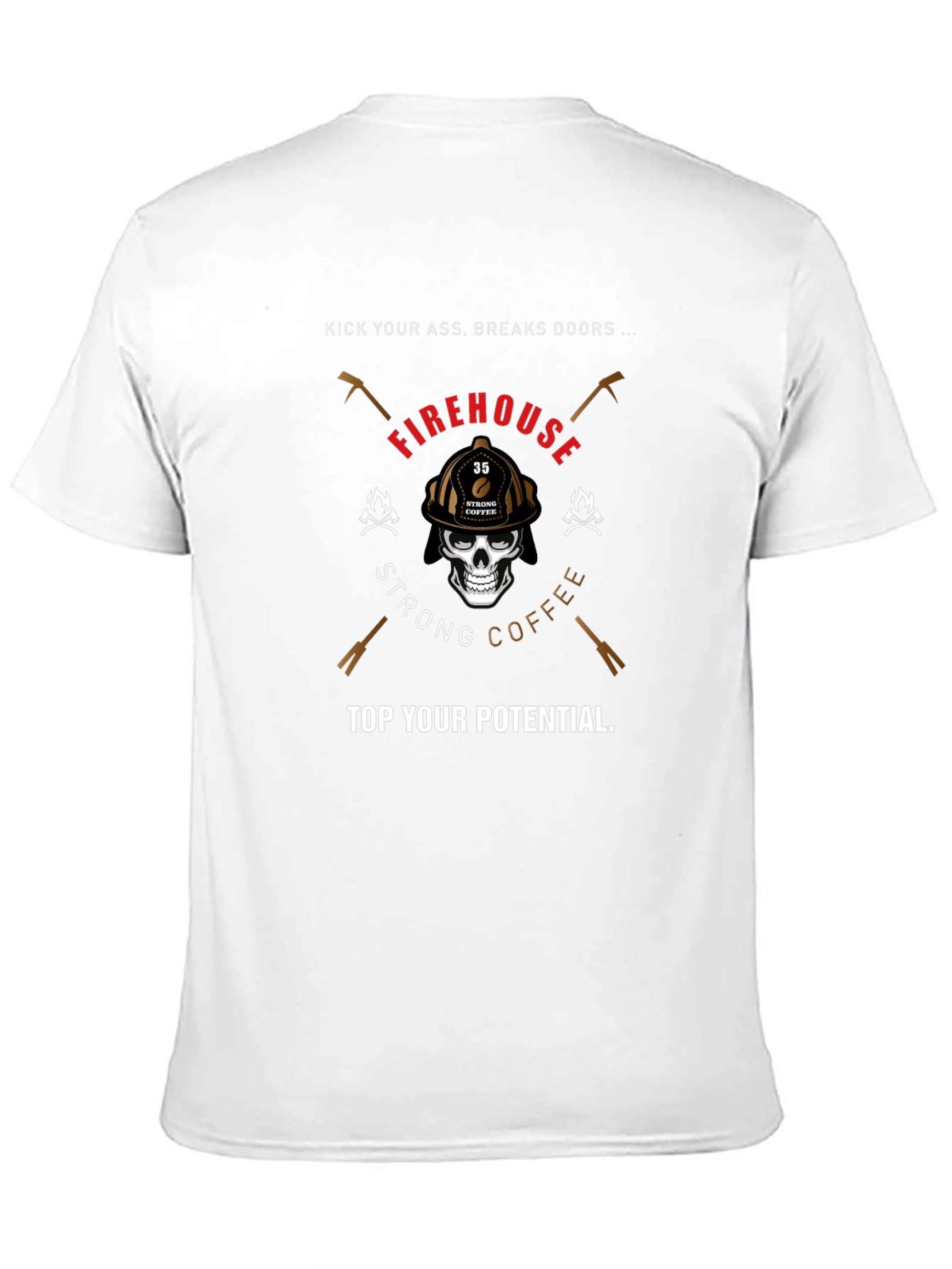 Black Firehouse Strong Coffee T-Shirt view 11