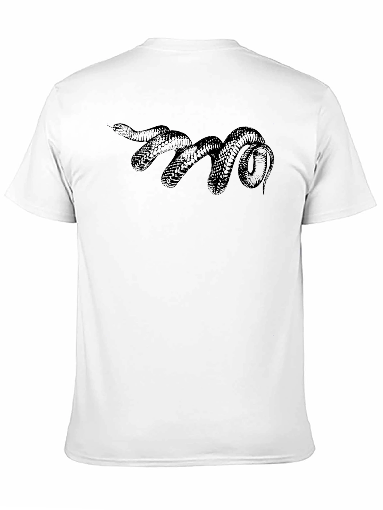 Black Black Snake Graphic Tee - Mens Casual T-Shirt view 11