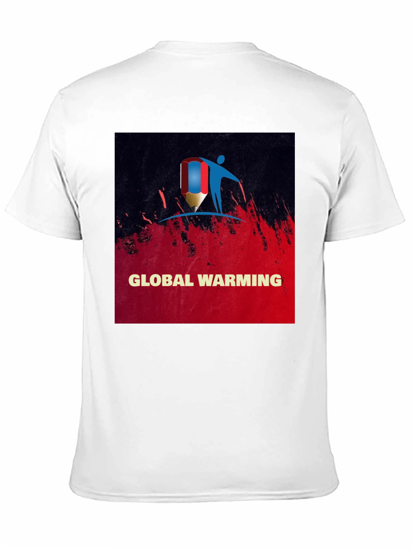 Black Global Warming Awareness Tee - Stylish Black T-Shirt view 11