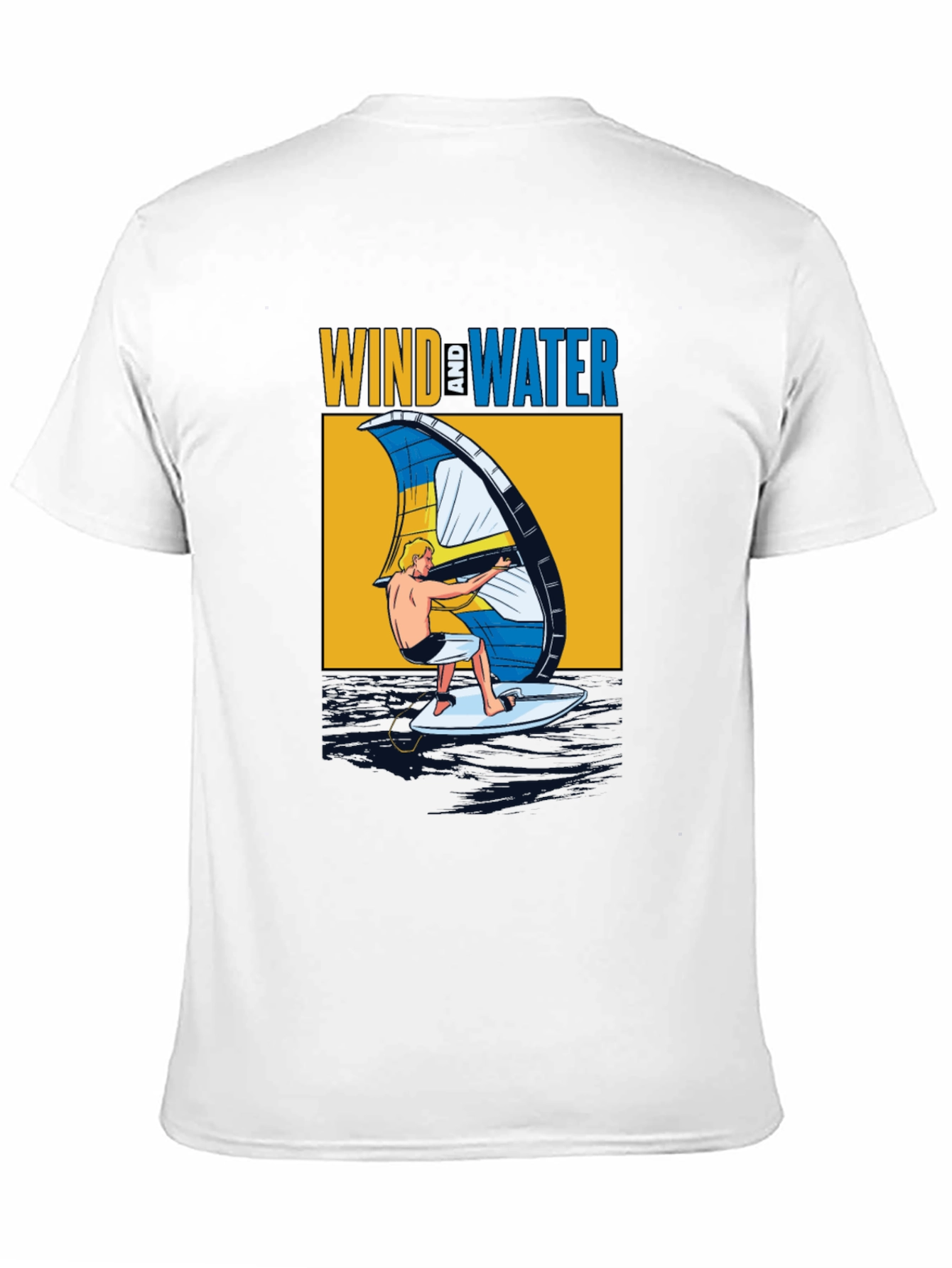 Black Wind & Water Graphic T-Shirt - Black view 11