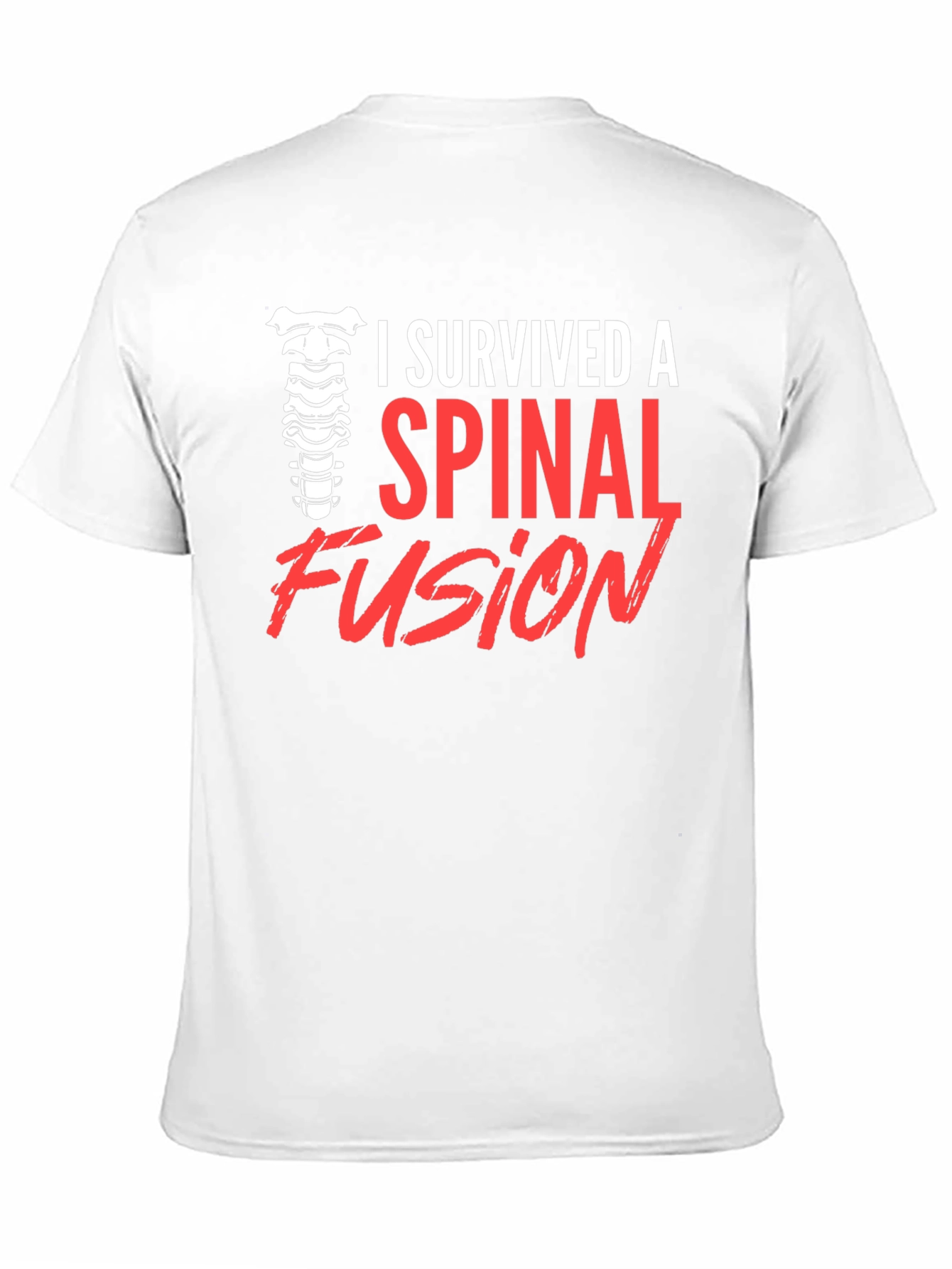 Black Spinal Fusion Survivor T-Shirt - Black view 11