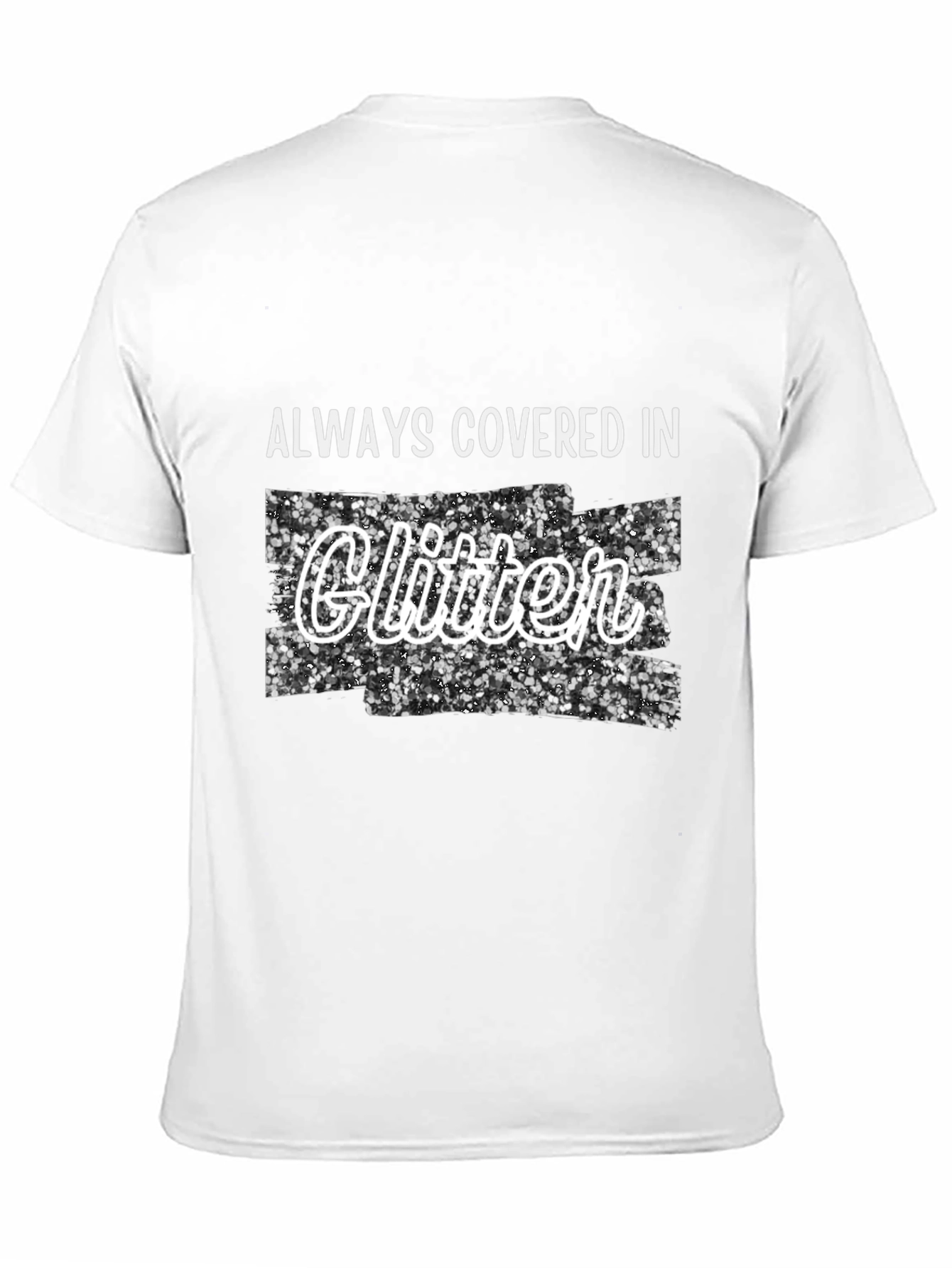 Black Glitter Covered T-Shirt - Stylish Trendy Tee view 11