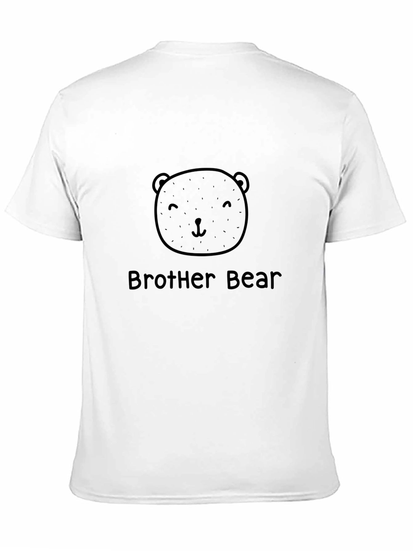 Black Brother Bear Graphic Tee - Black Cotton Blend Shirt view 11