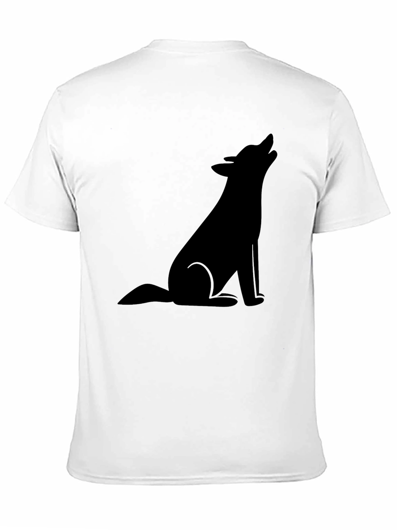 Black Black Wolf Silhouette Graphic Tee - Men's view 11