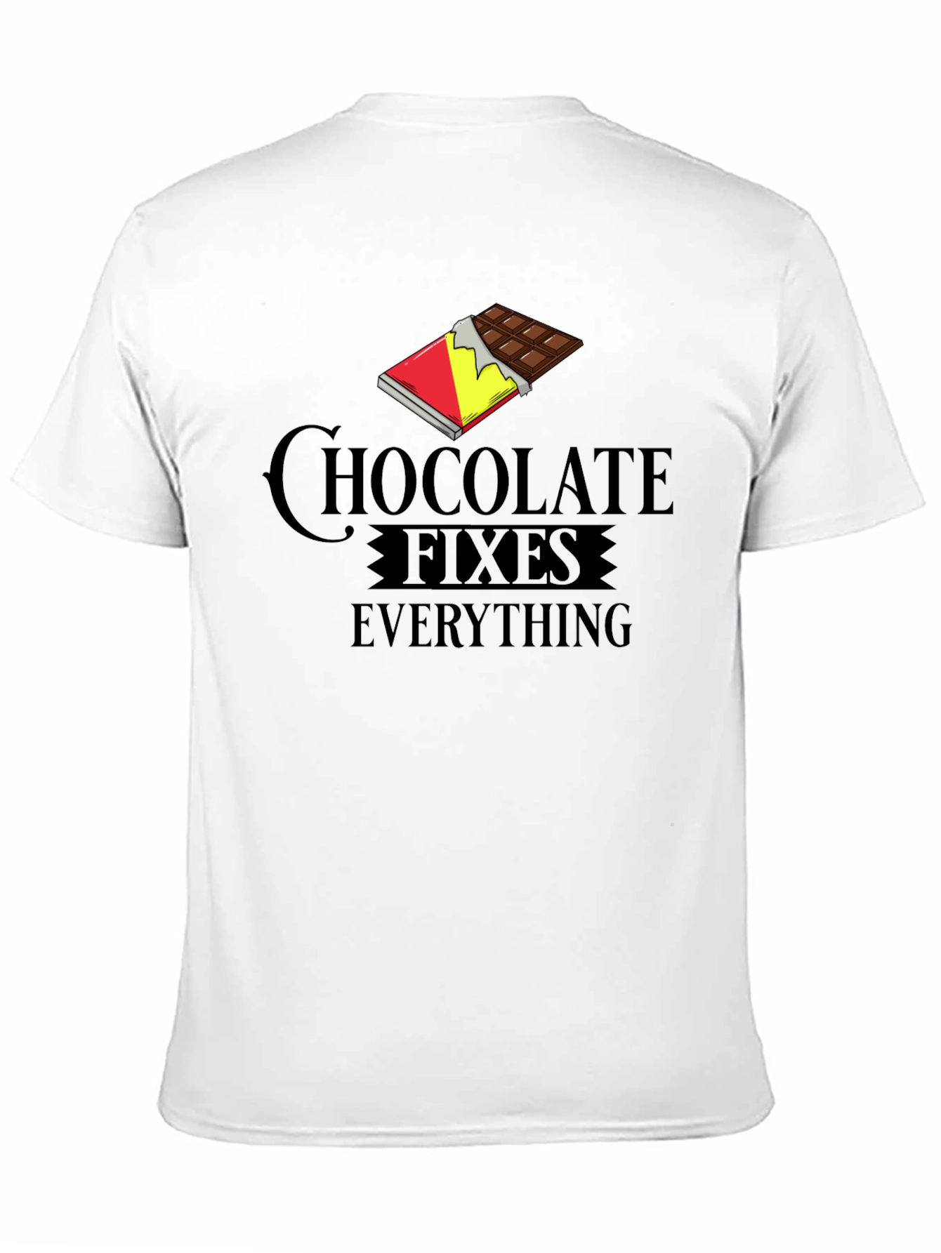 Black Chocolate Fixes Everything Graphic T-Shirt view 11