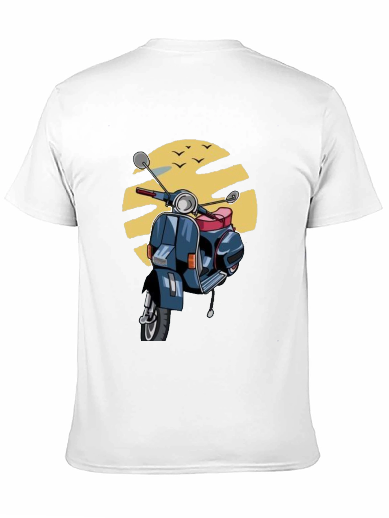 Black Retro Scooter T-Shirt - Vintage Style Graphic Tee view 11