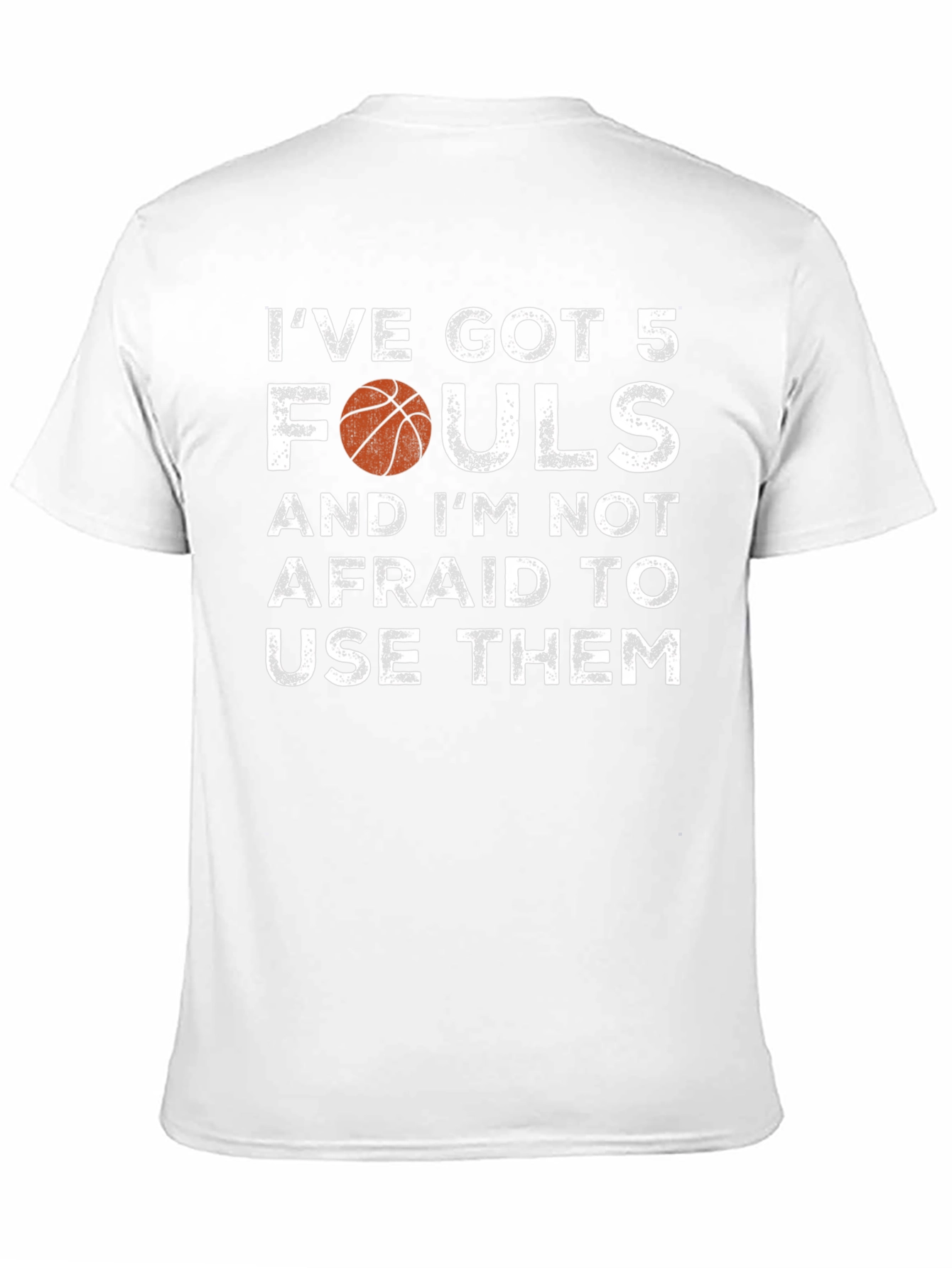 Black Basketball Fouls Graphic T-Shirt view 11