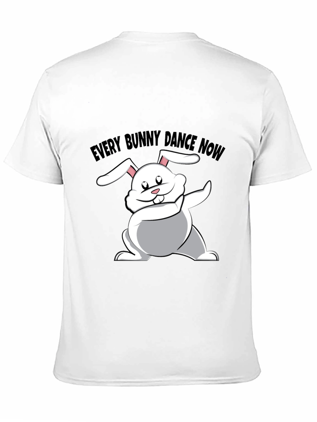 Black Every Bunny Dance Now Black T-Shirt view 11