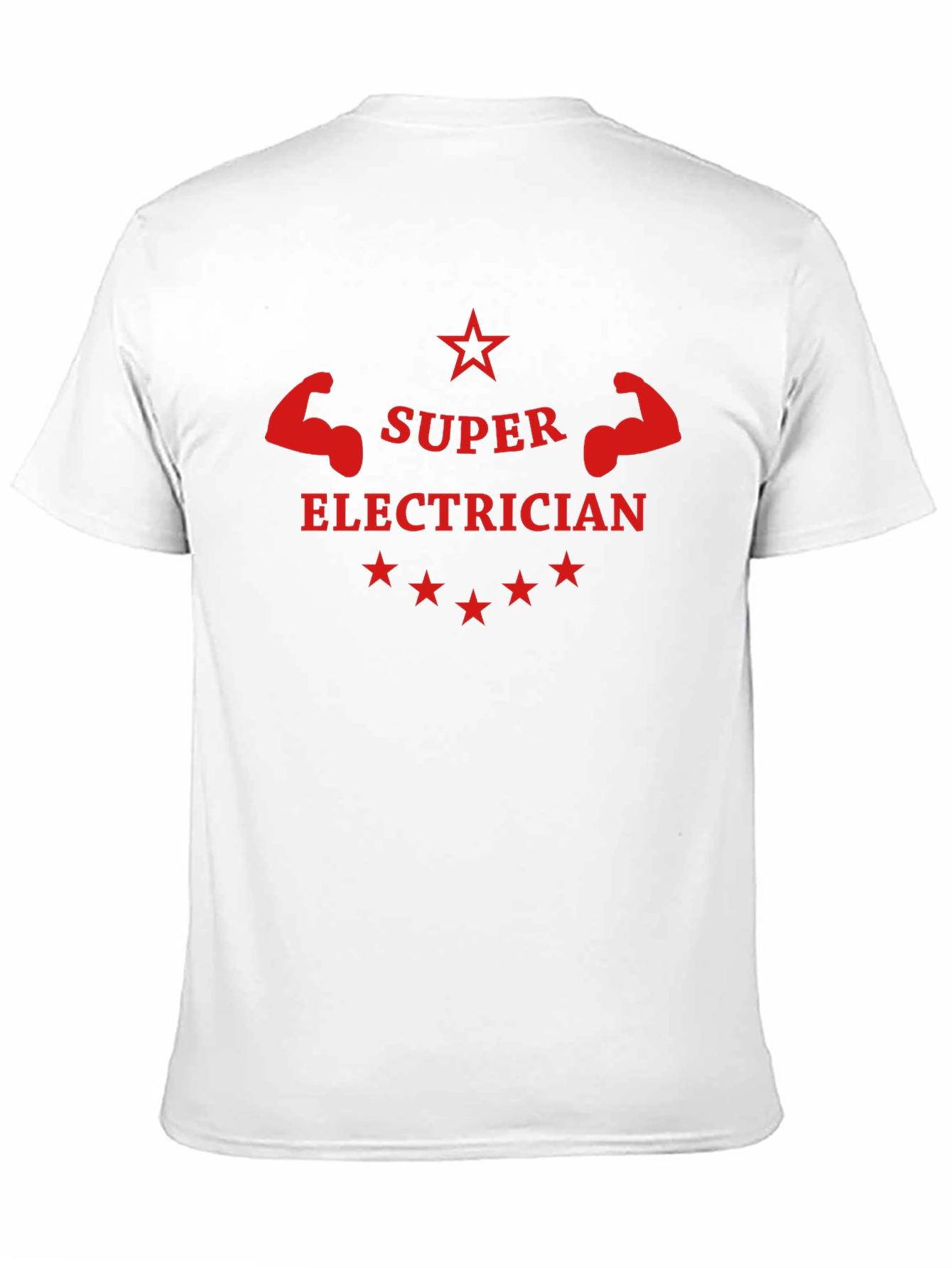 Black Super Electrician T-Shirt - Black Crew Neck view 11