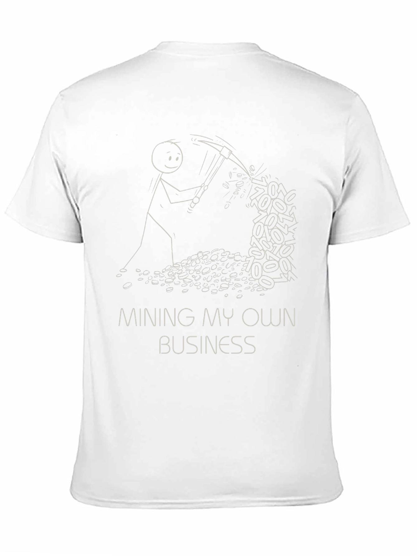 Black Mining My Own Business T-Shirt - Black Cotton Graphic Tee view 11