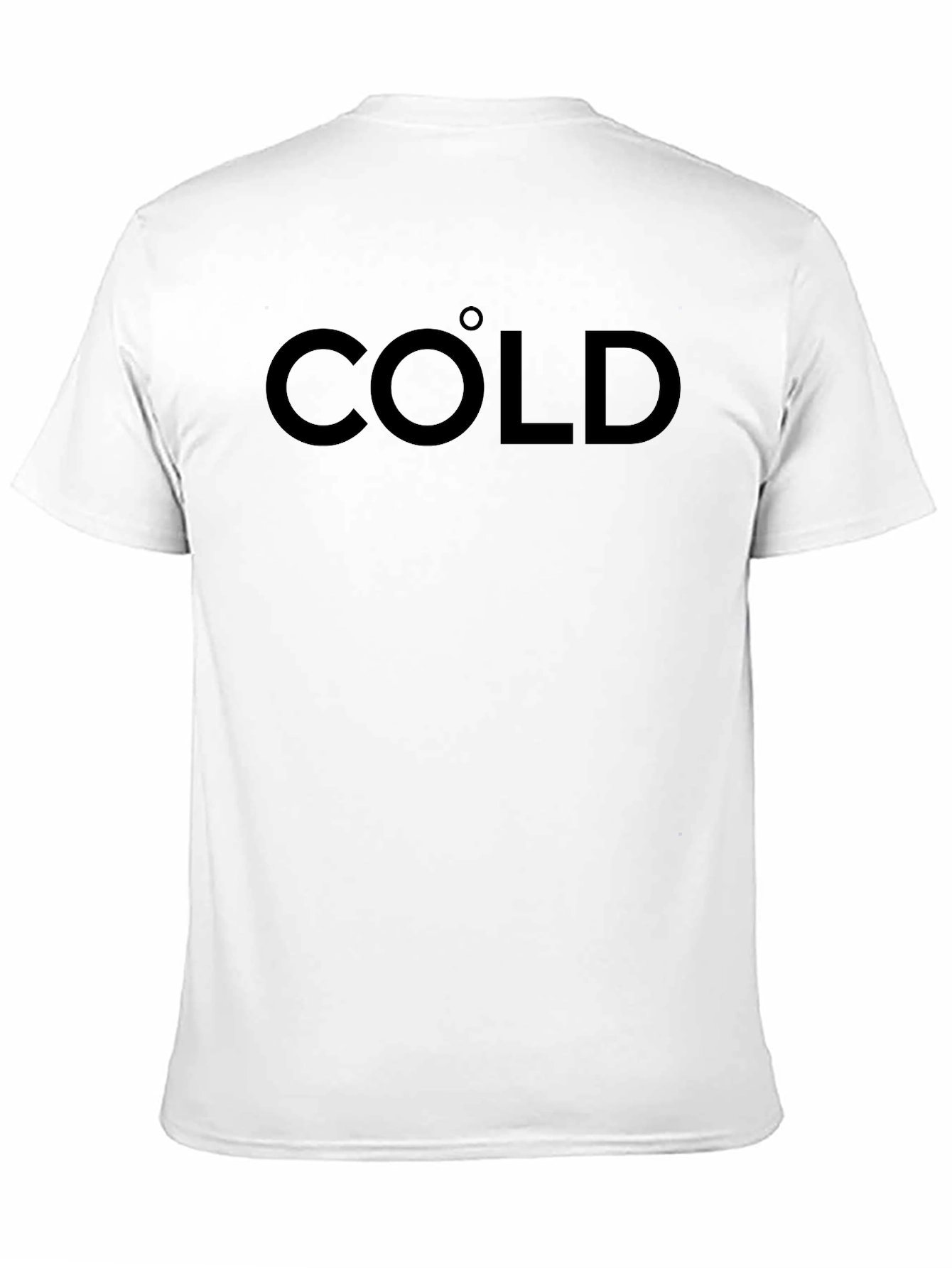 Black Cold Graphic T-Shirt - Unisex Black Tee view 11