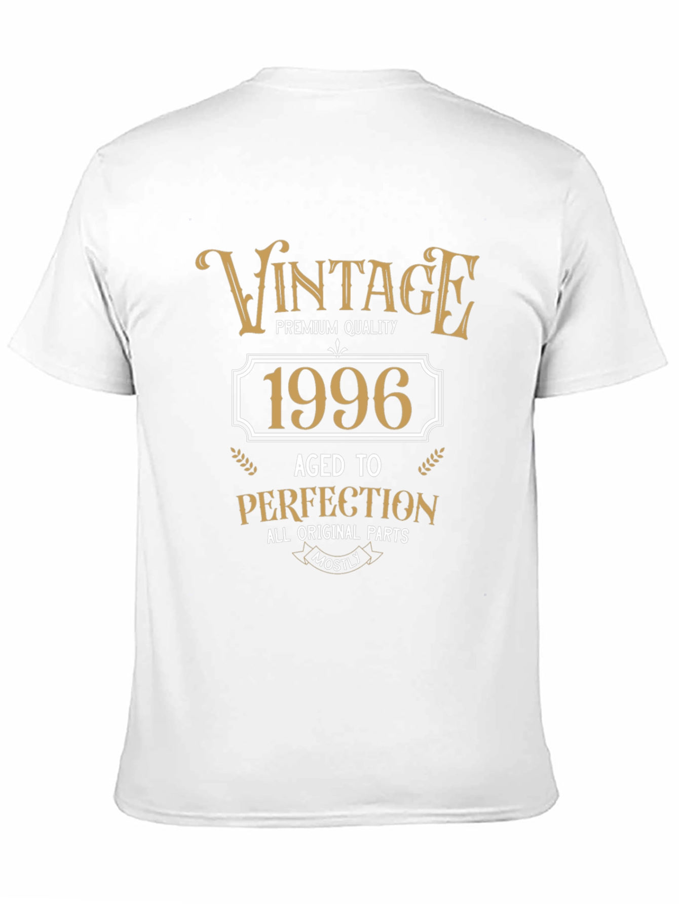 Black Vintage 1996 Aged To Perfection Graphic T-Shirt view 11