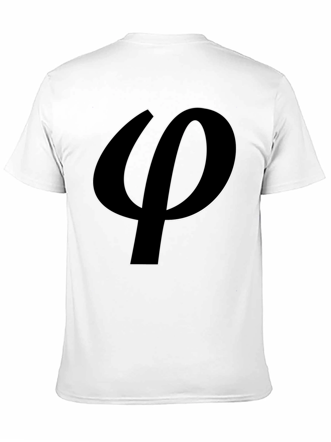 Black Phi Symbol T-Shirt - Sleek and Stylish view 11