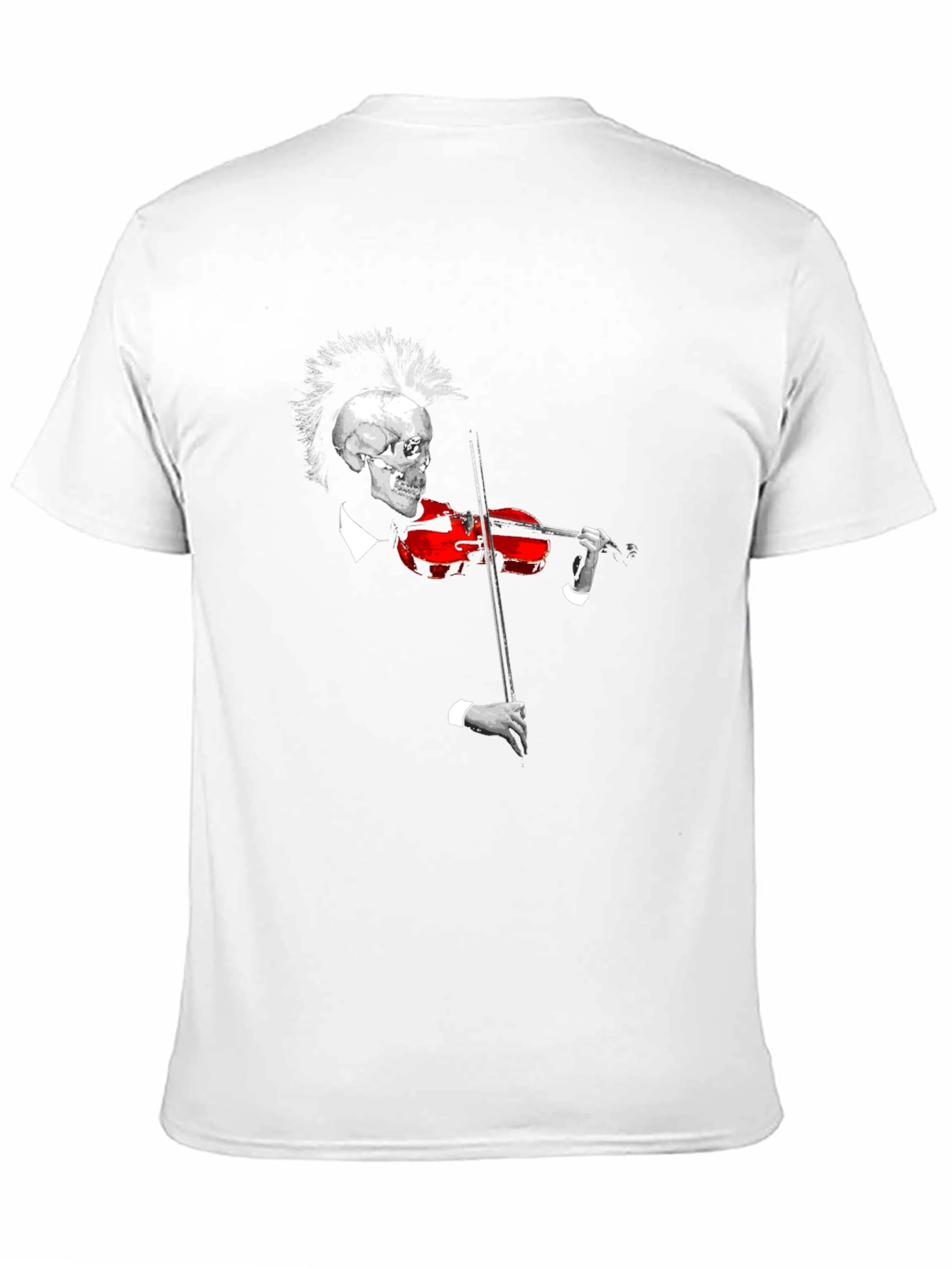 Black Skull Violinist Black T-Shirt view 11