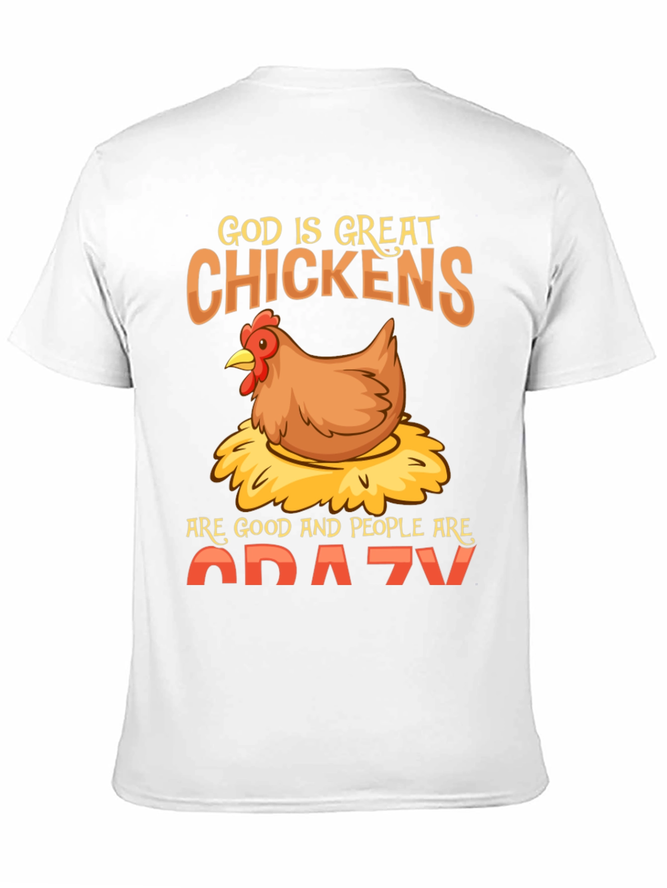 Black Funny Chicken Lover T-Shirt - God Is Great Chickens Are Good view 11