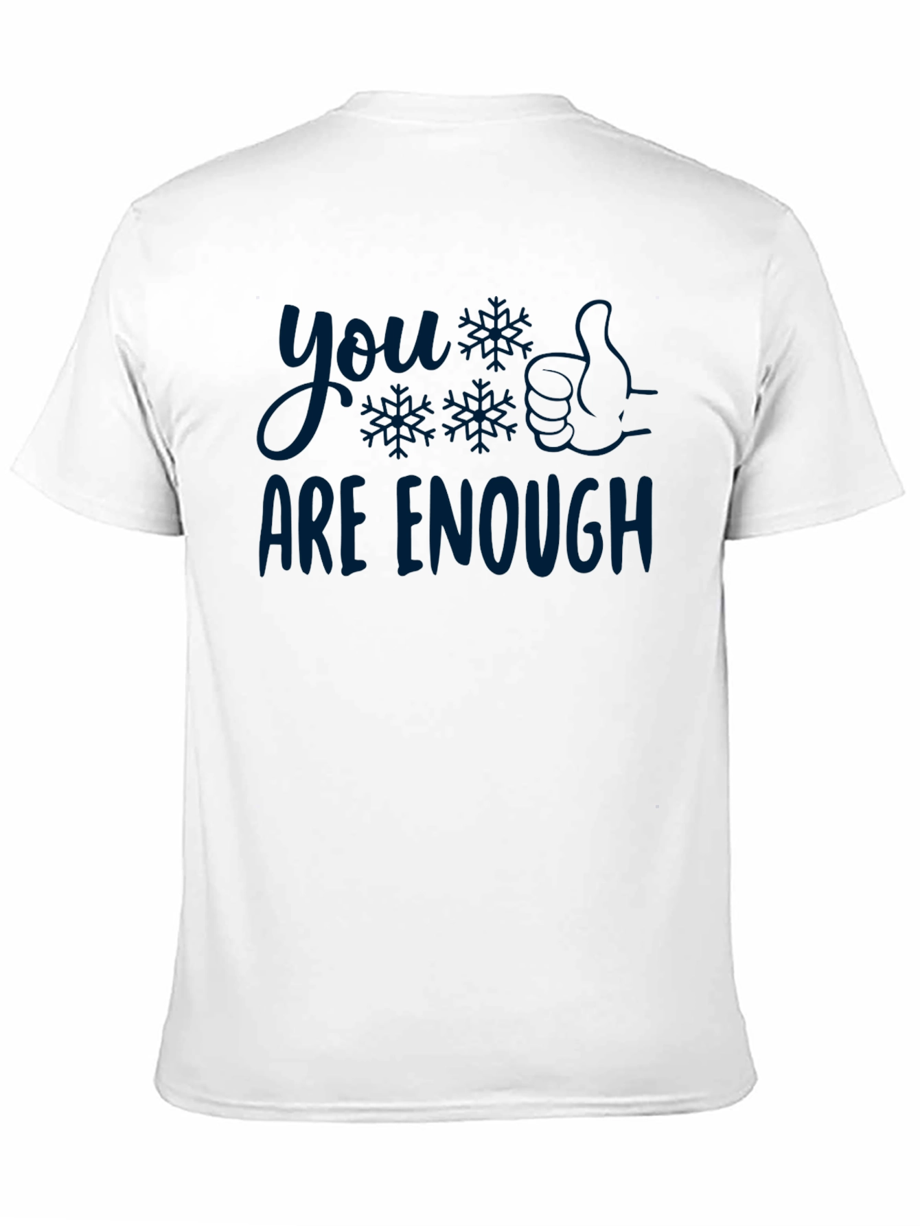 Black You Are Enough T-Shirt - Comfort & Style view 11
