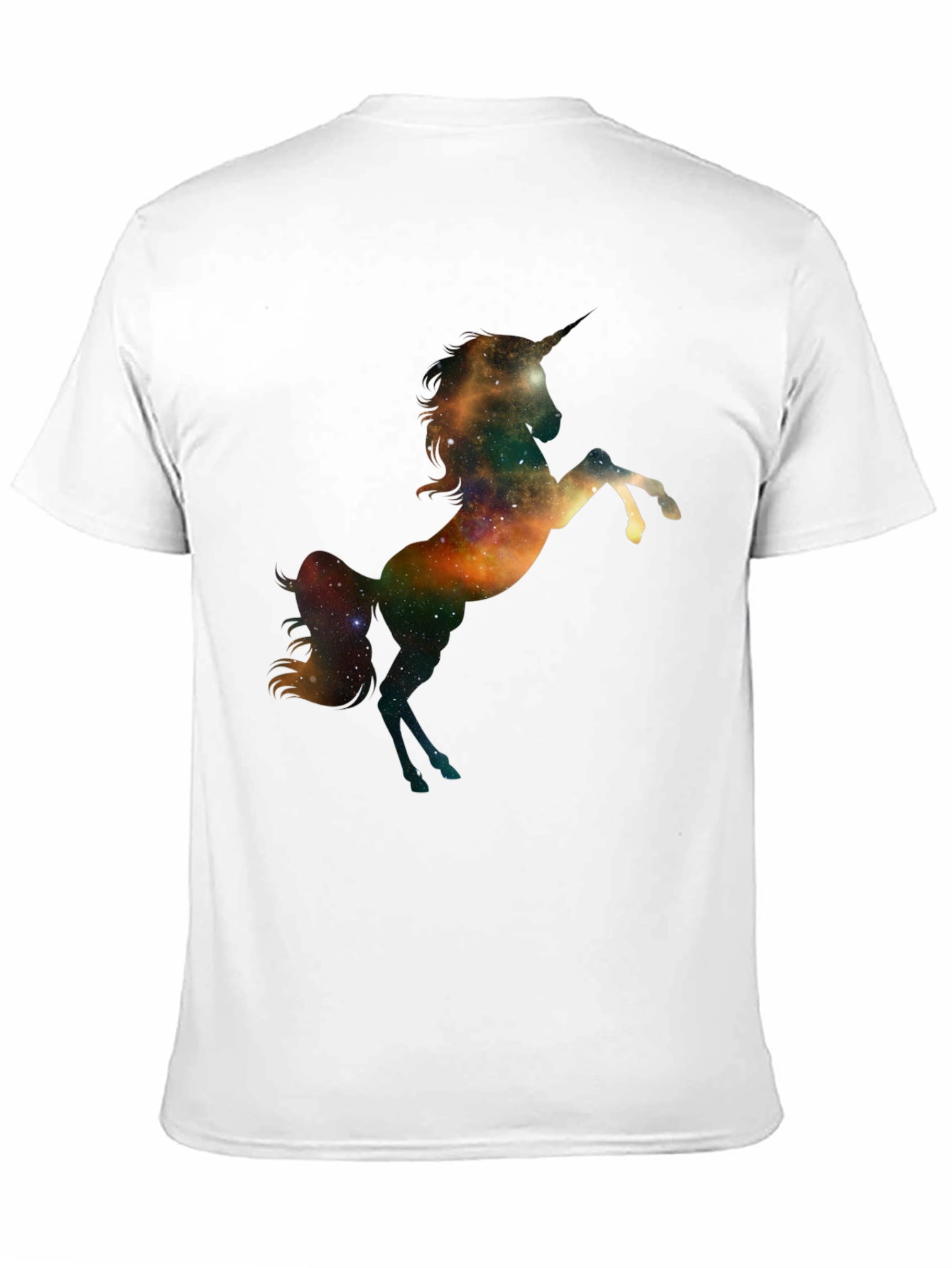 Black Galaxy Unicorn Black T-Shirt view 11