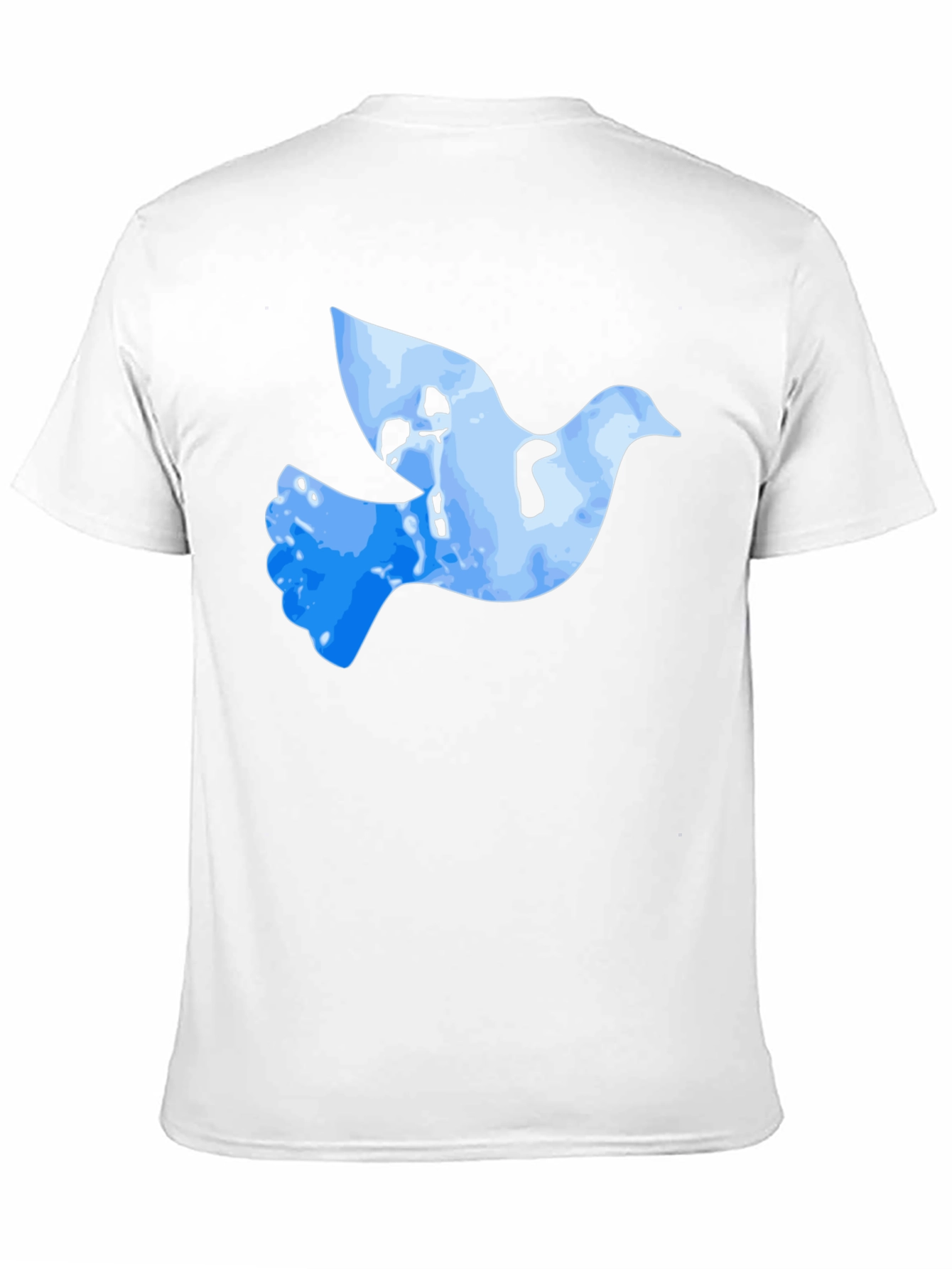 Black Peace Dove Graphic T-Shirt - Black Cotton Blend view 11