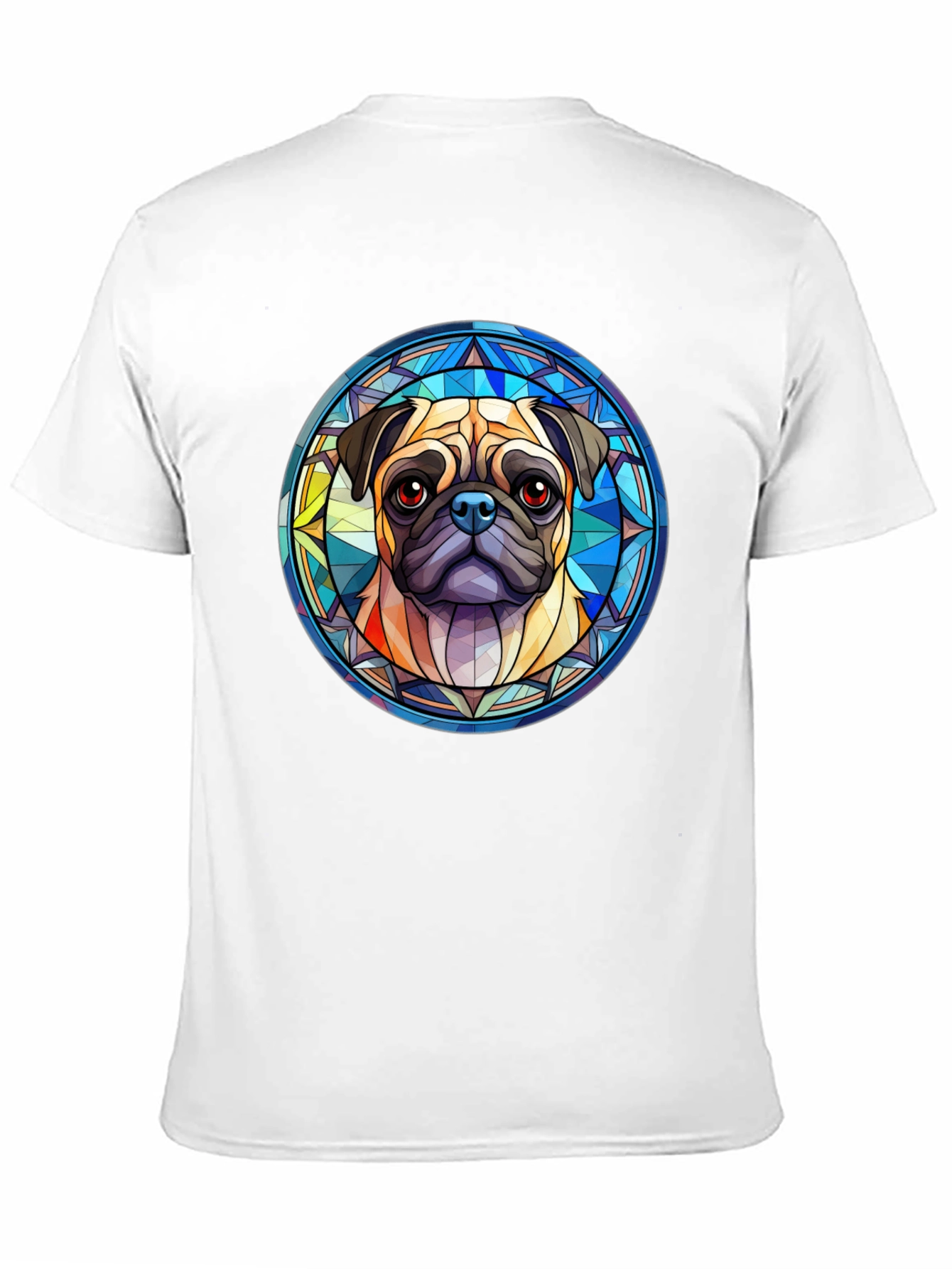 Black Pug Dog Graphic Black T-Shirt view 11