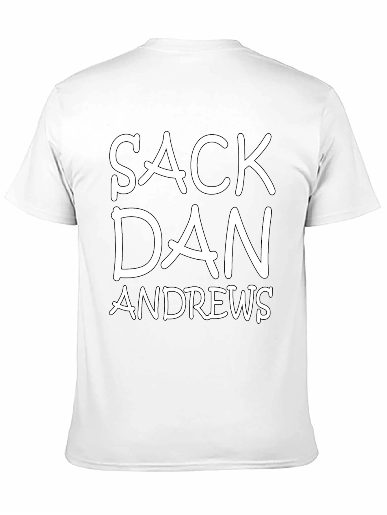 Black Sack Dan Andrews T-Shirt Protest Anti Government view 11