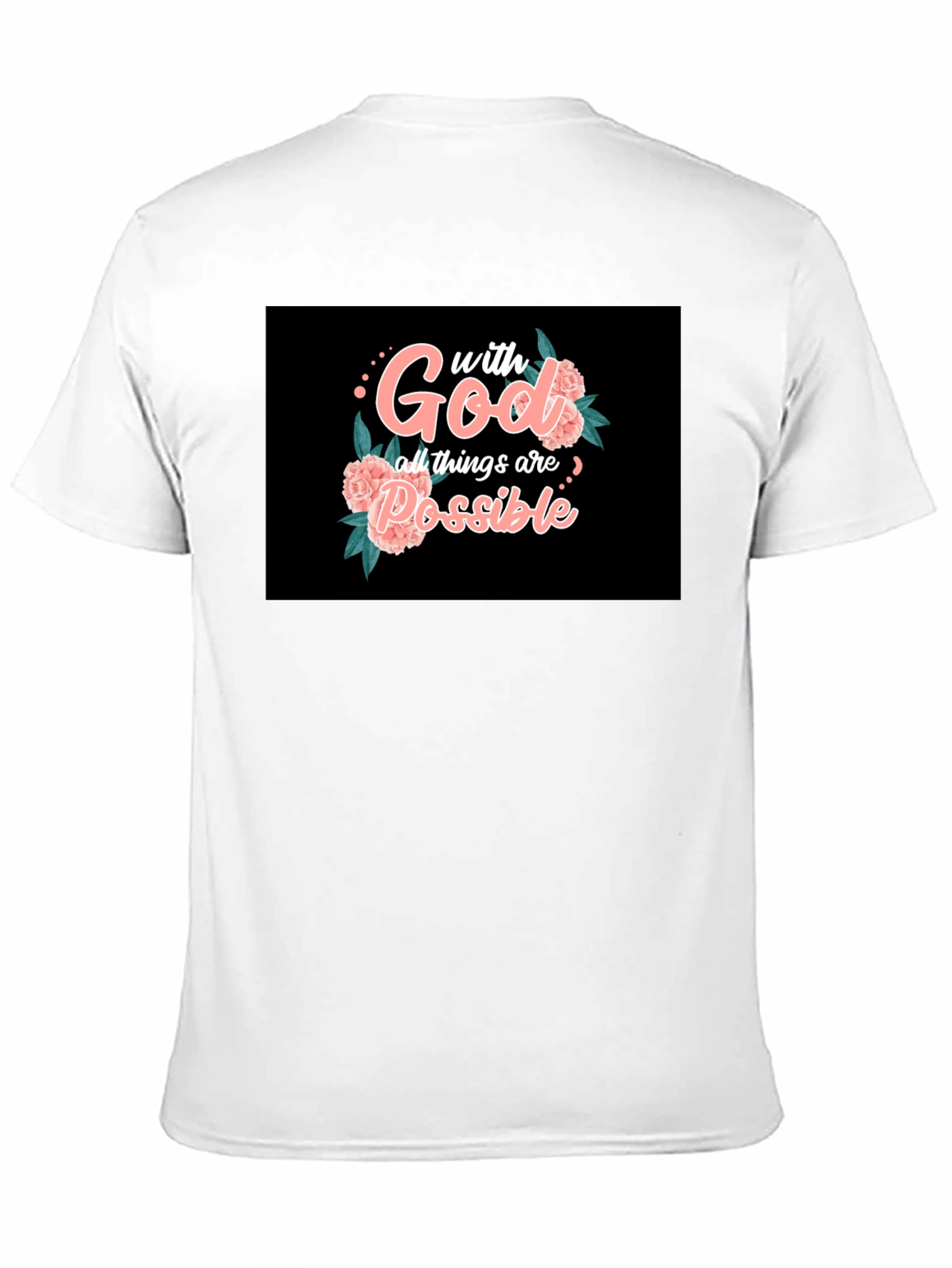 Black Faith T-Shirt: With God, All Things Are Possible  view 11