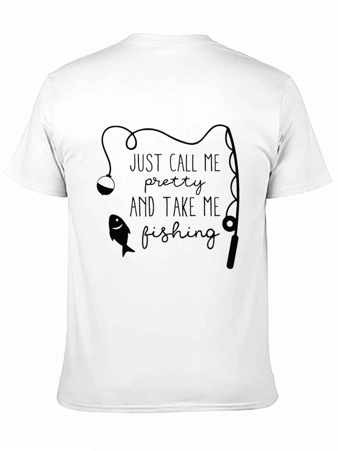 Black Fishing Graphic Tee - Just Call Me Pretty T-Shirt view 11