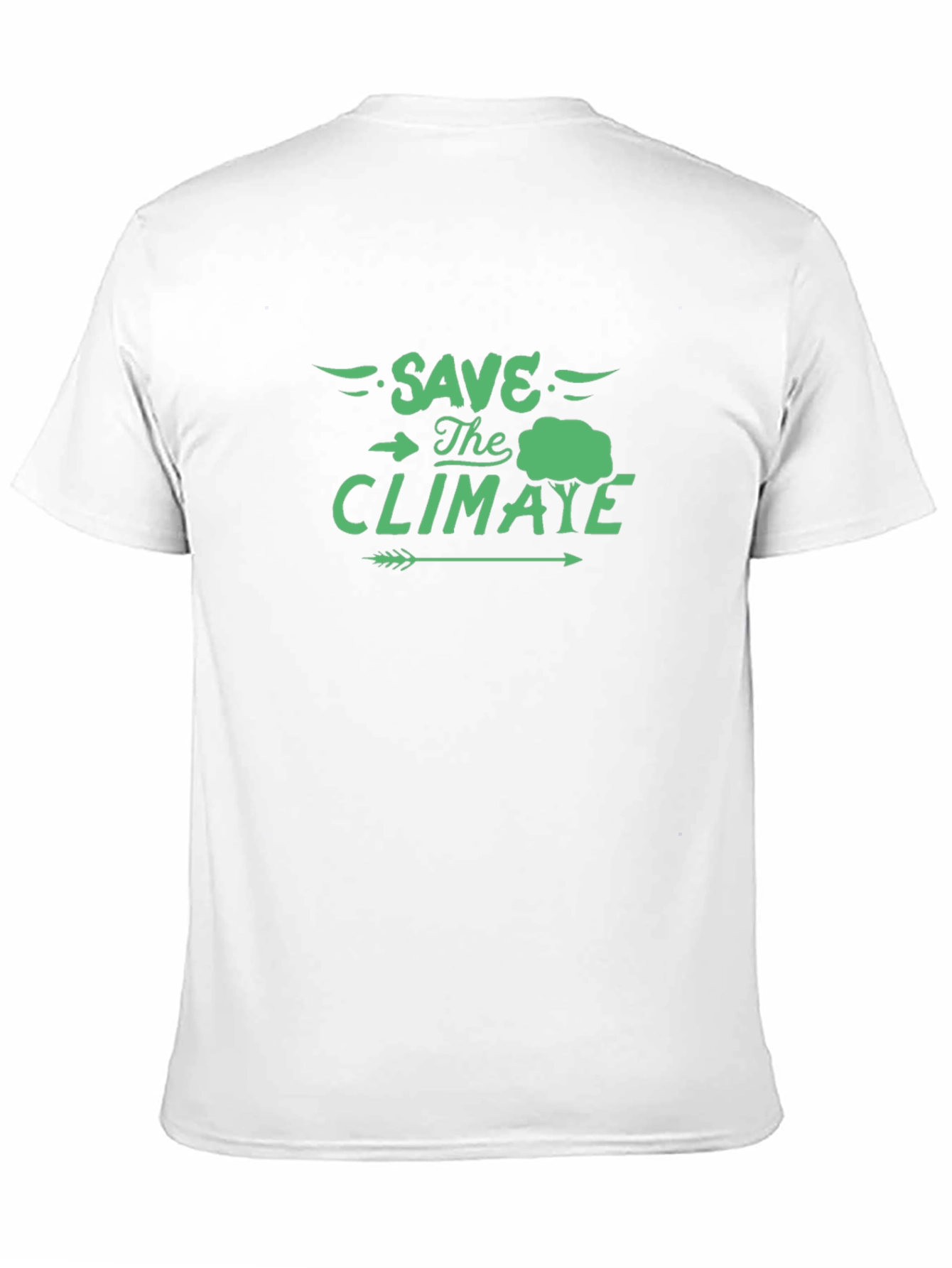 Black Save The Climate Black T-Shirt - Eco Friendly view 11