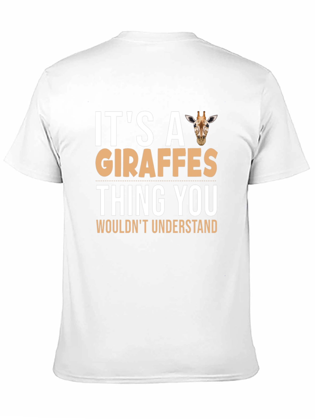 Black Giraffe Lover's T-Shirt - "It's a Giraffes Thing" view 11