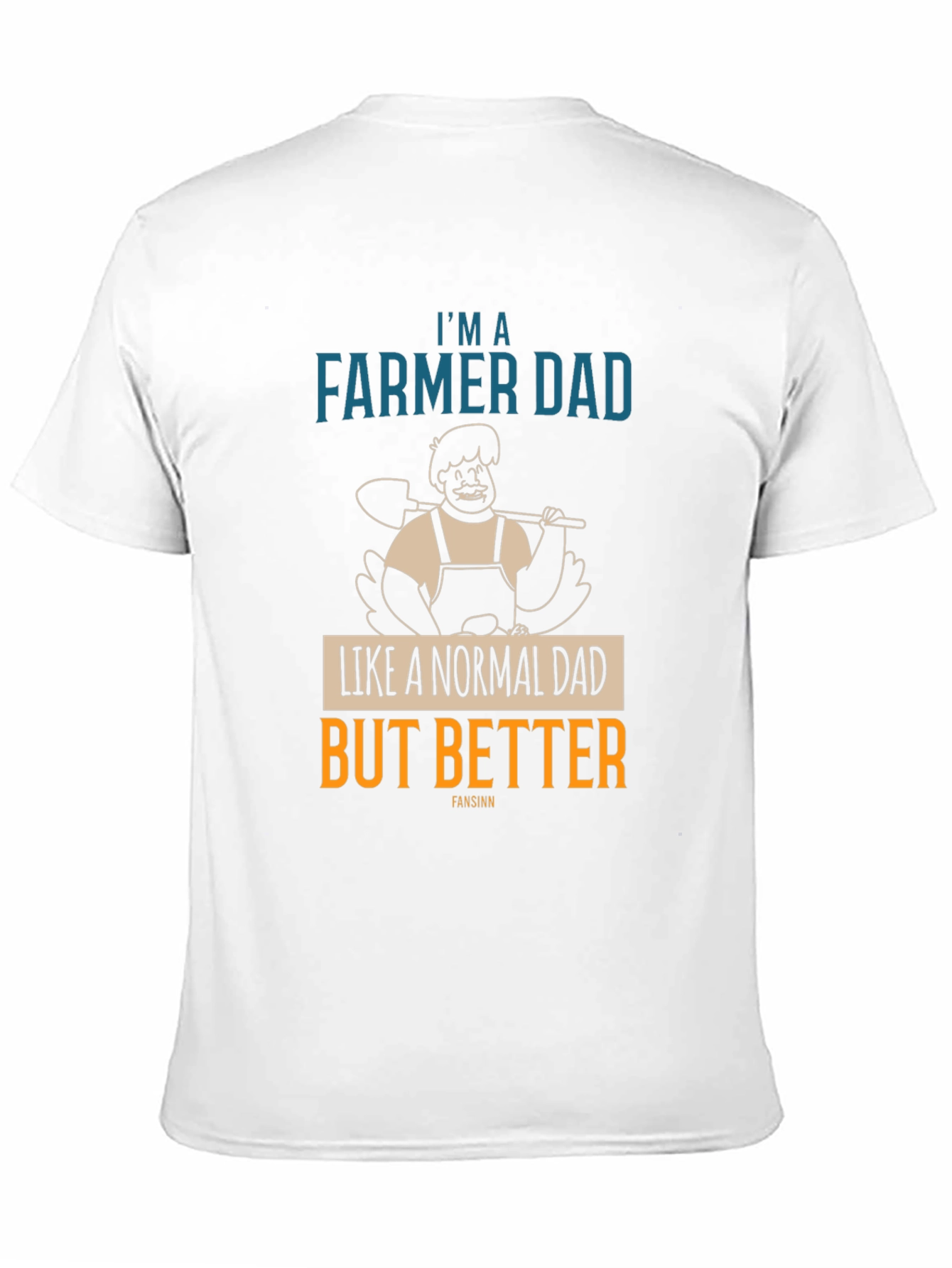 Black Farmer Dad T-Shirt - Like a Normal Dad But Better view 11