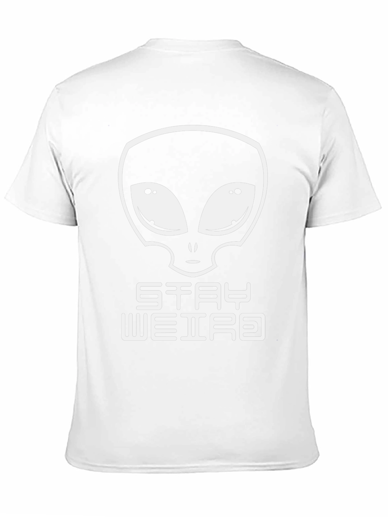 Black Stay Weird Alien Graphic Tee - Black view 11