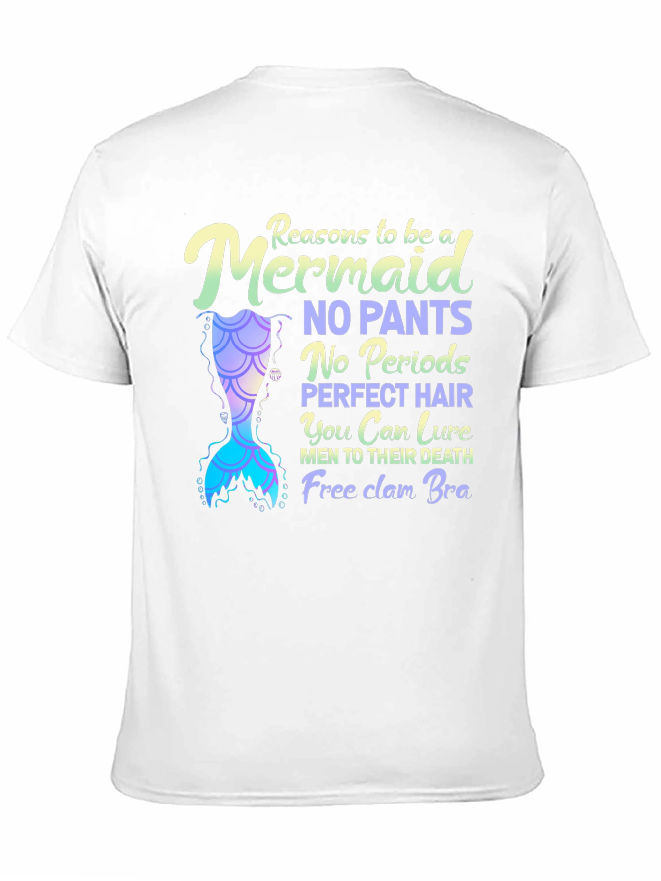 Black Reasons To Be A Mermaid Novelty Graphic Tee view 11