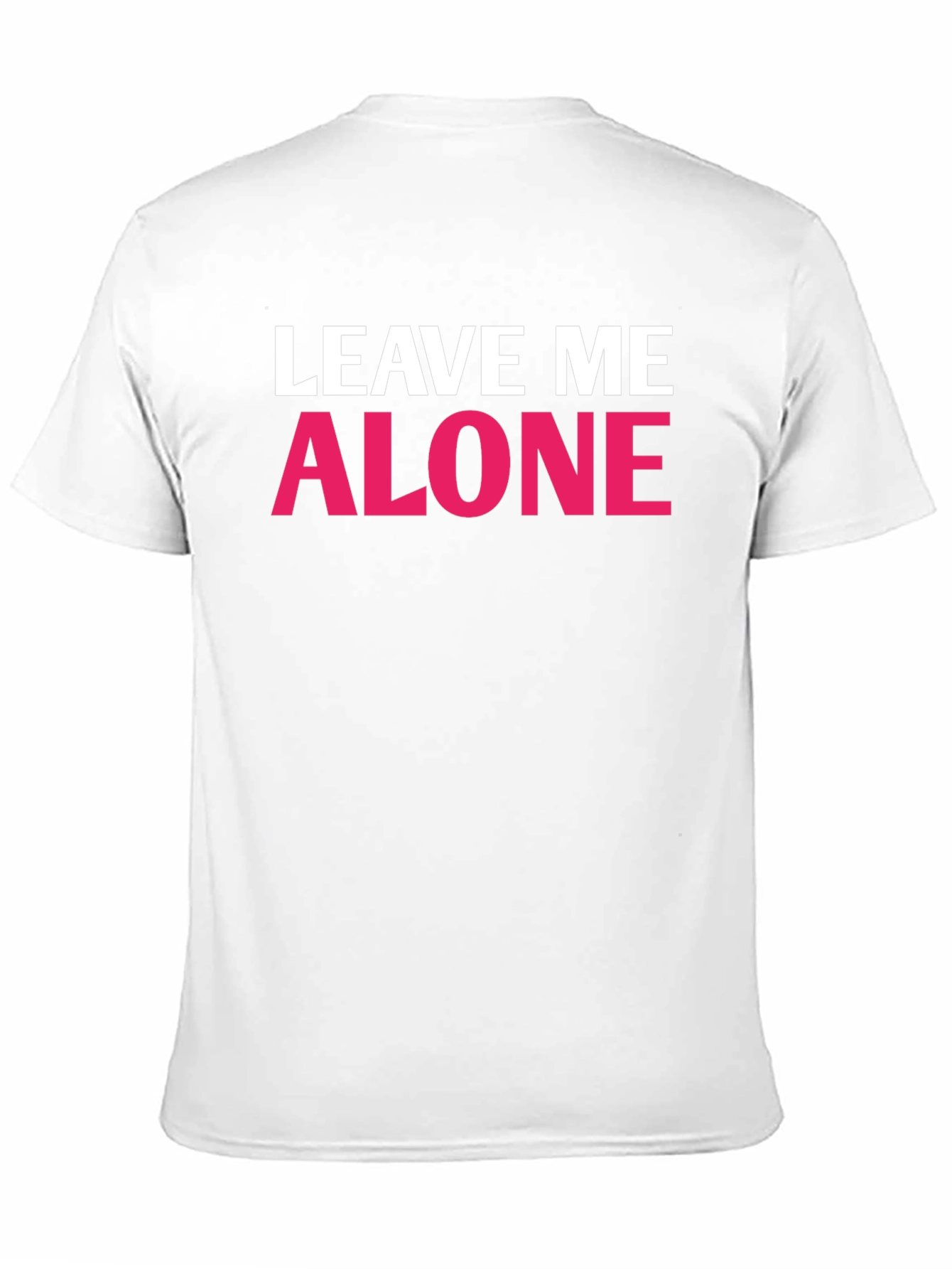 Black Leave Me Alone Graphic T-Shirt - Funny Slogan Tee view 11