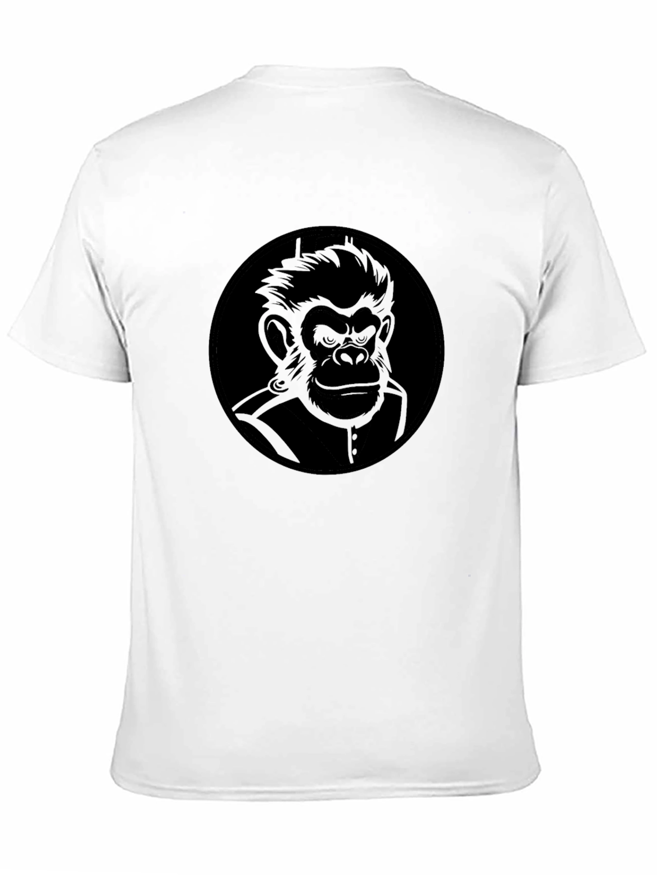 Black Bold Ape Graphic Tee - Black Crew Neck Shirt view 11