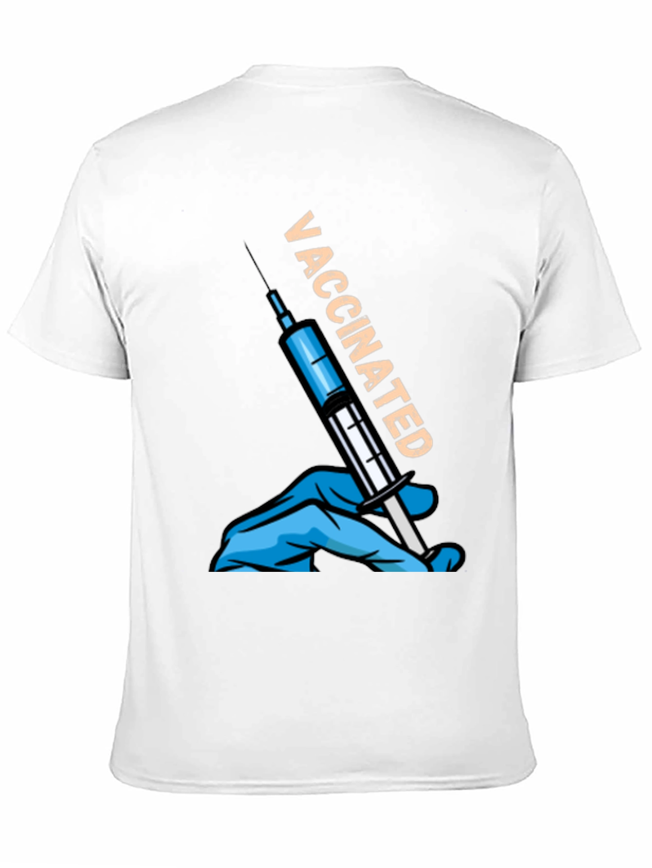 Black Vaccinated T-Shirt - Pro Vaccine Statement Tee view 11