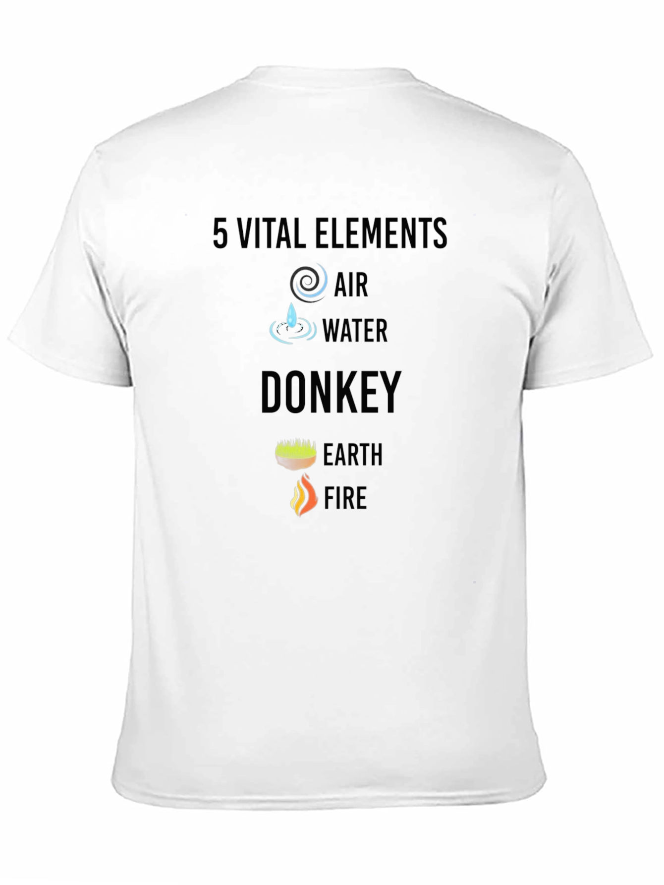 Black 5 Vital Elements Funny T-Shirt view 11