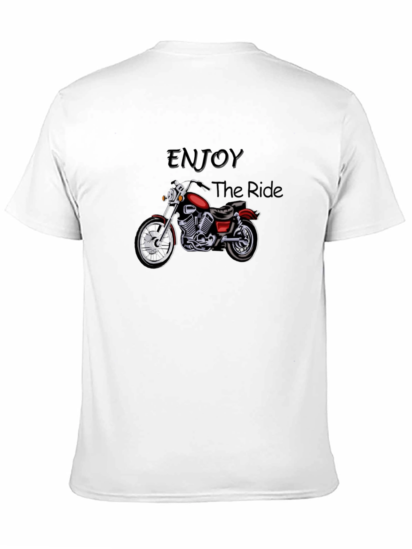 Black Enjoy The Ride Biker T-Shirt view 11