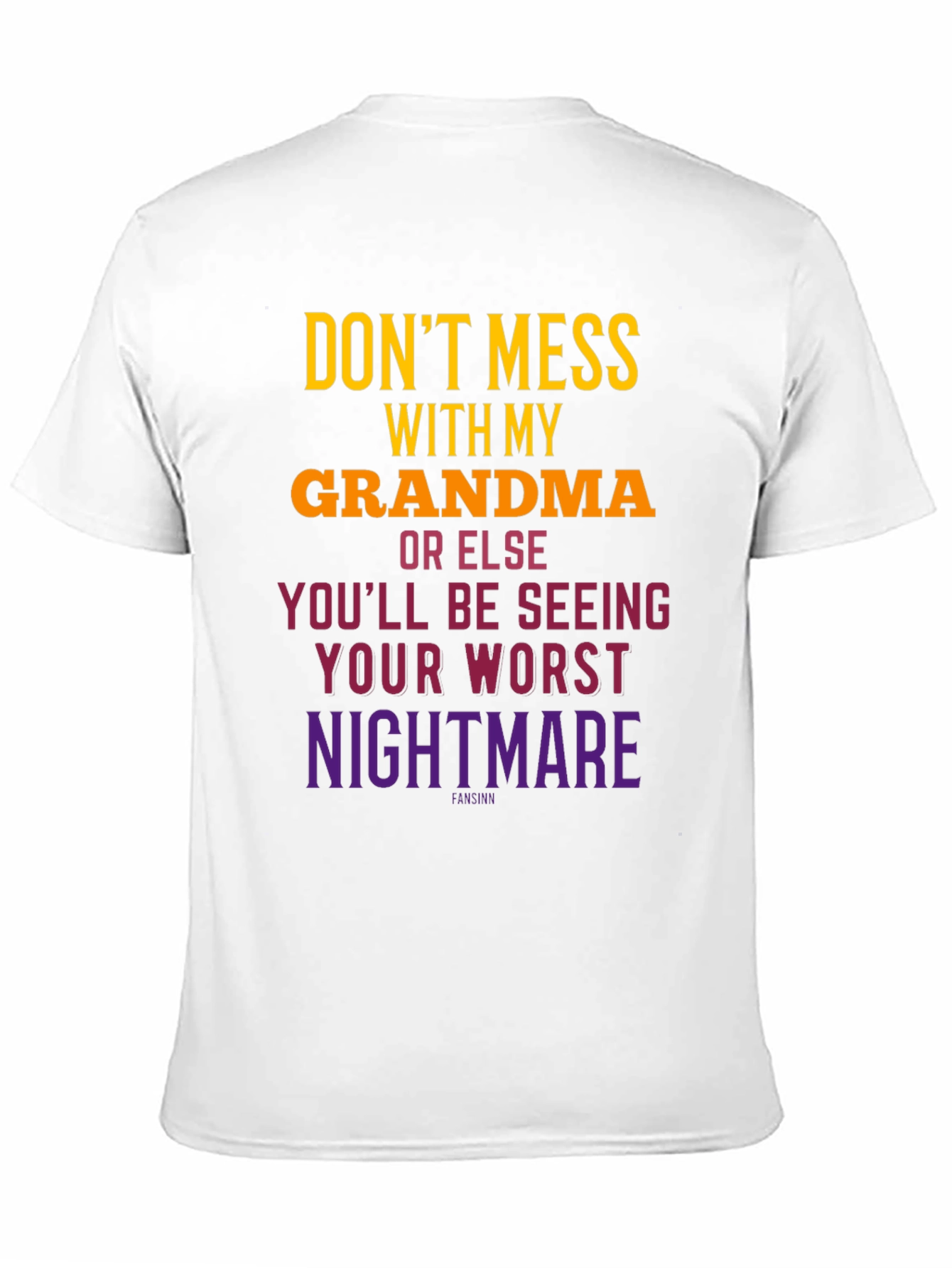 Black Don't Mess With Grandma T-Shirt view 11