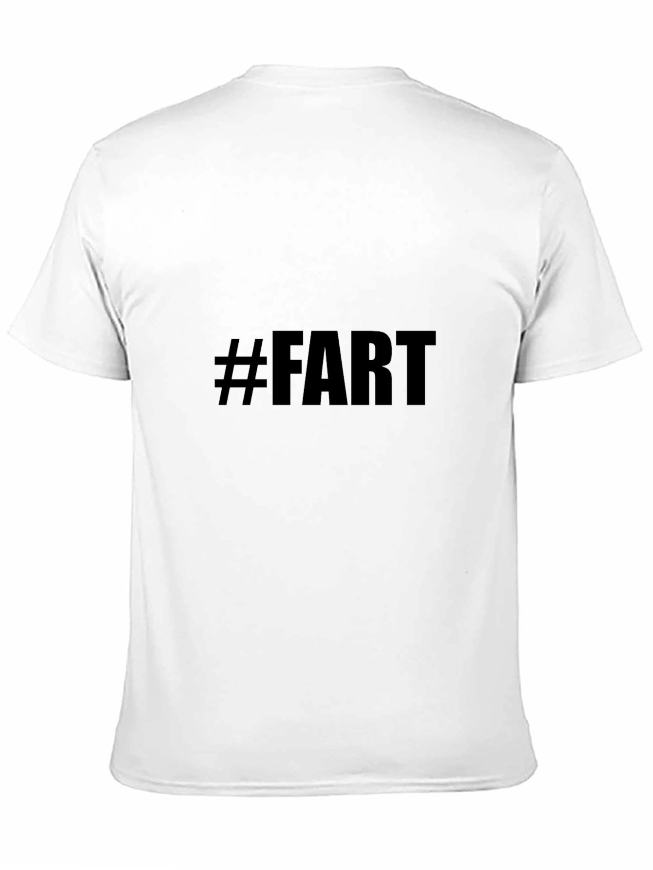 Black Men's Black Tee - #FART Graphic view 11
