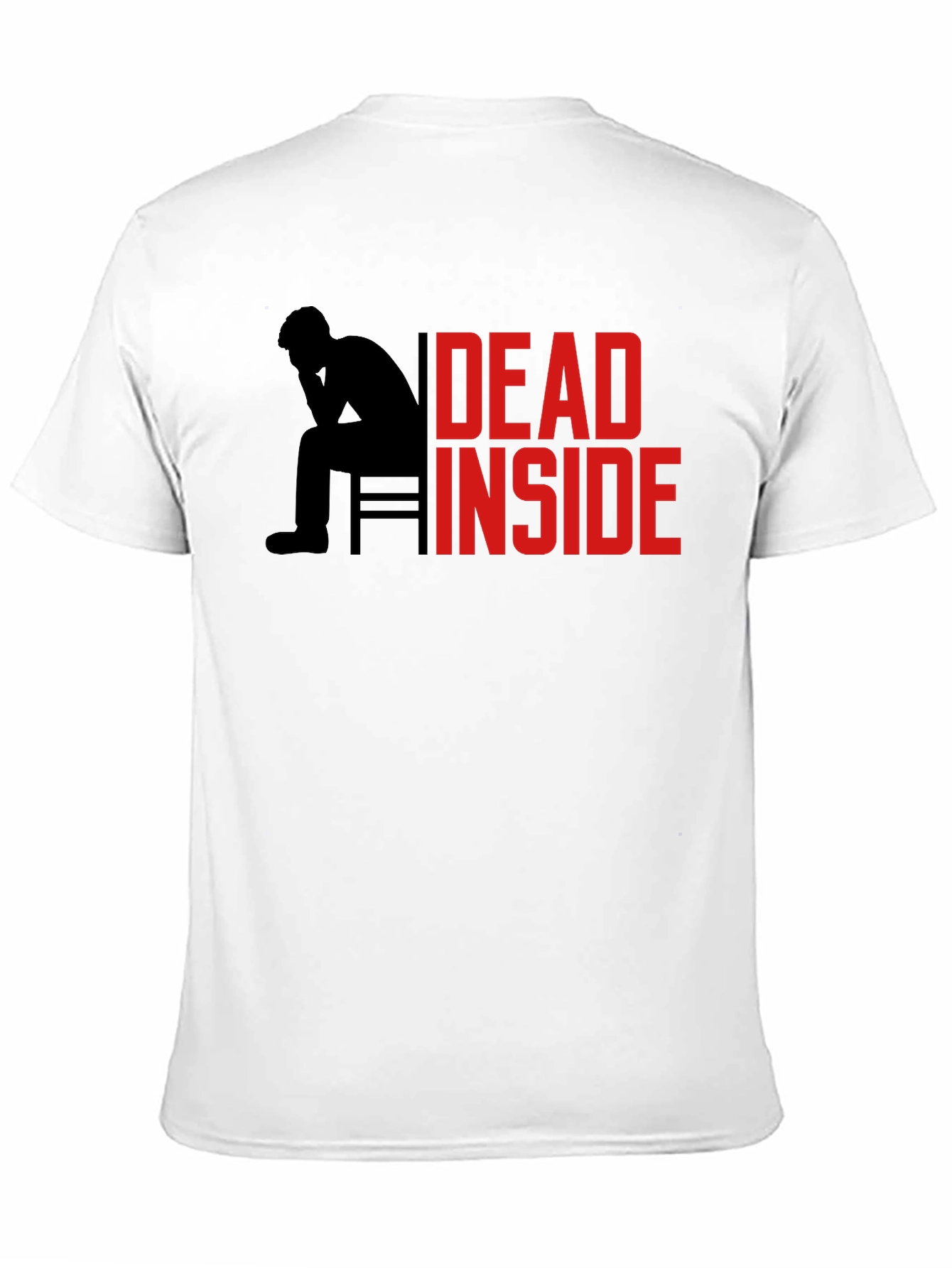 Black Dead Inside Graphic Tee - Men's Black T-Shirt view 11