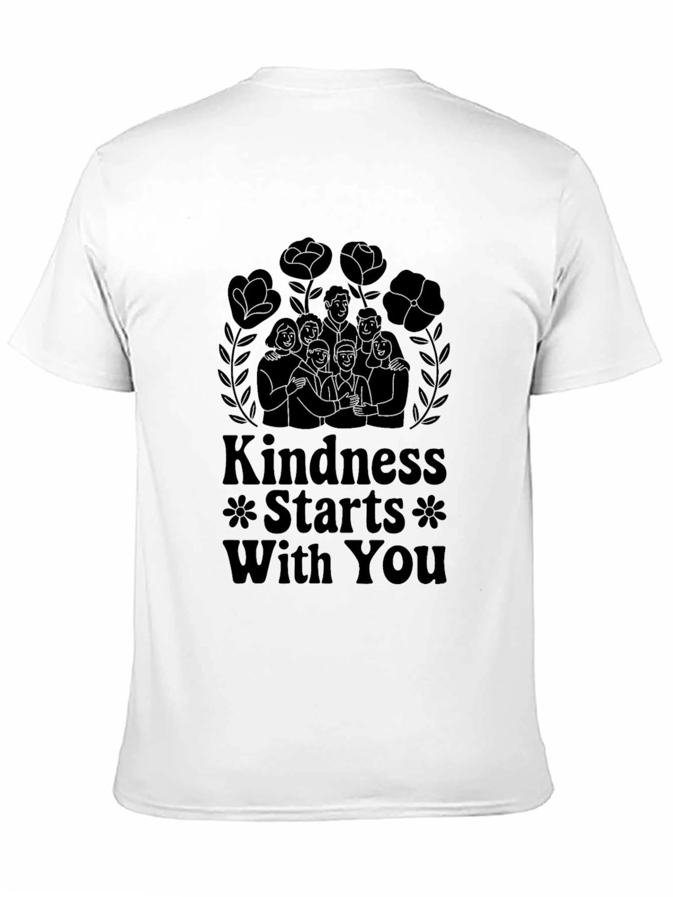 Black Kindness Starts With You Graphic Tee view 11